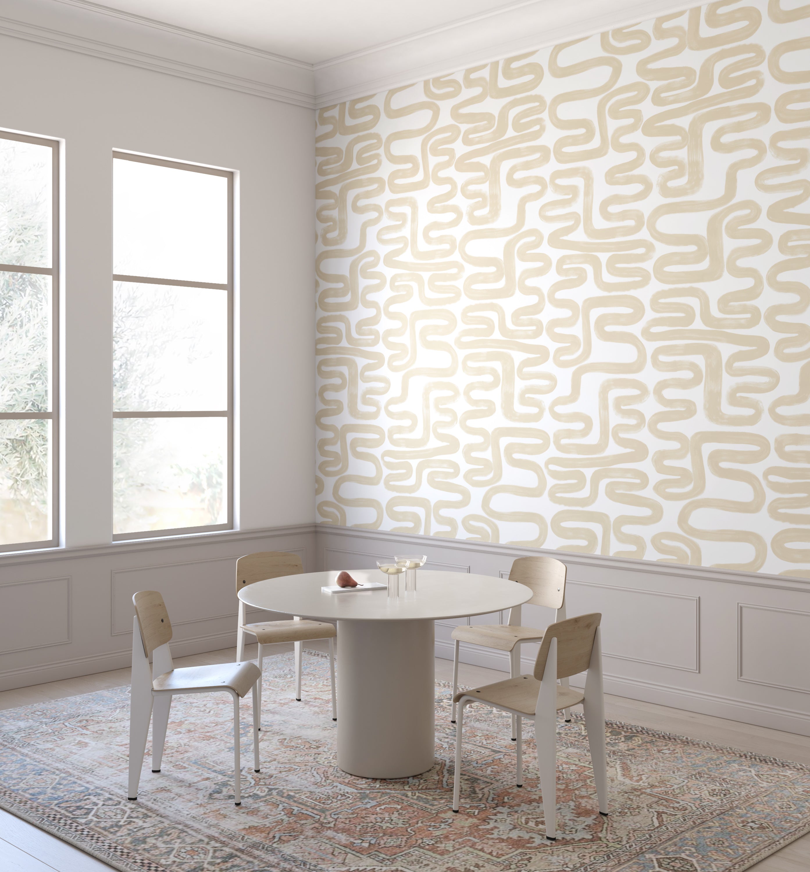 Azteca© Wallpaper in Sand