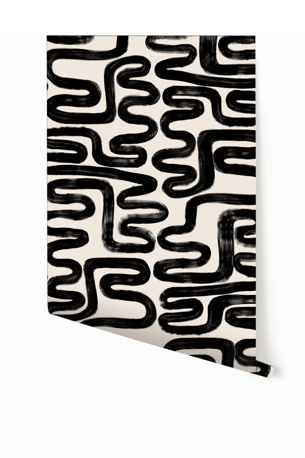 Azteca© Wallpaper in Black + Cremé