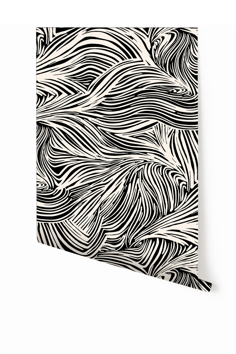 Hay Bale© Wallpaper in Black + Cremé