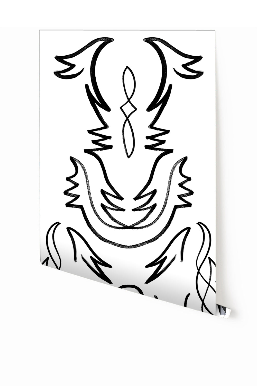 Side Saddle© Wallpaper in Black + White