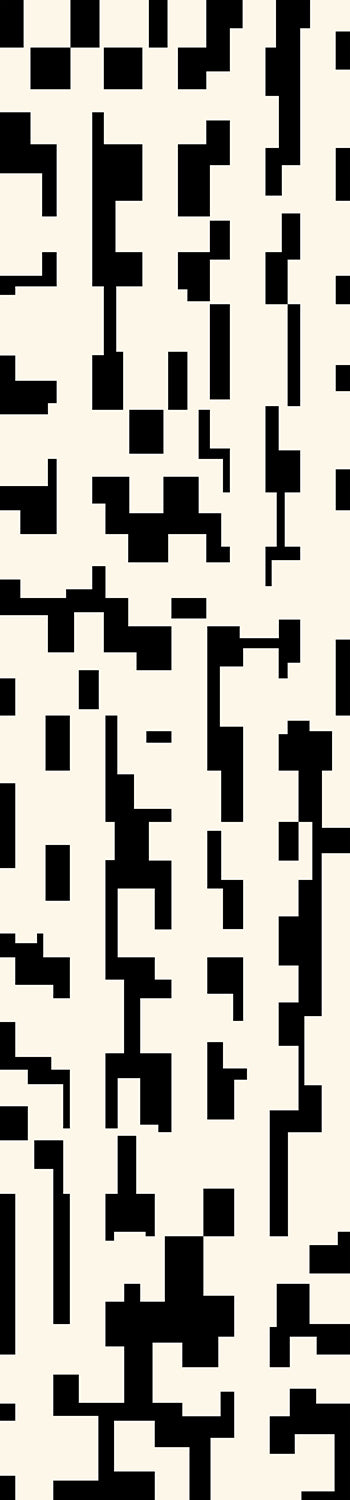 drop it MODERN's Mainframe© Wallpaper in Black + Cremé