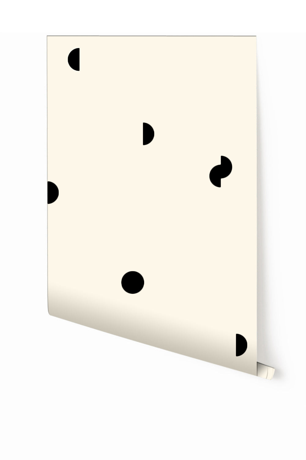 Mezzaluna© Wallpaper in Black + Cremé