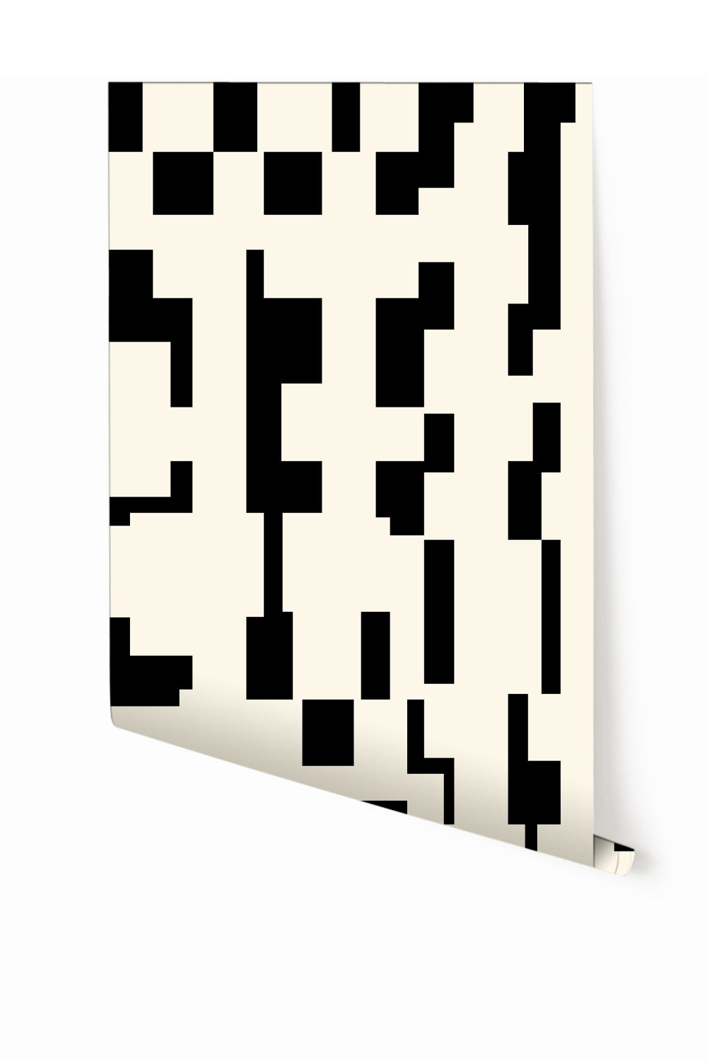 Mainframe© Wallpaper in Black + Cremé