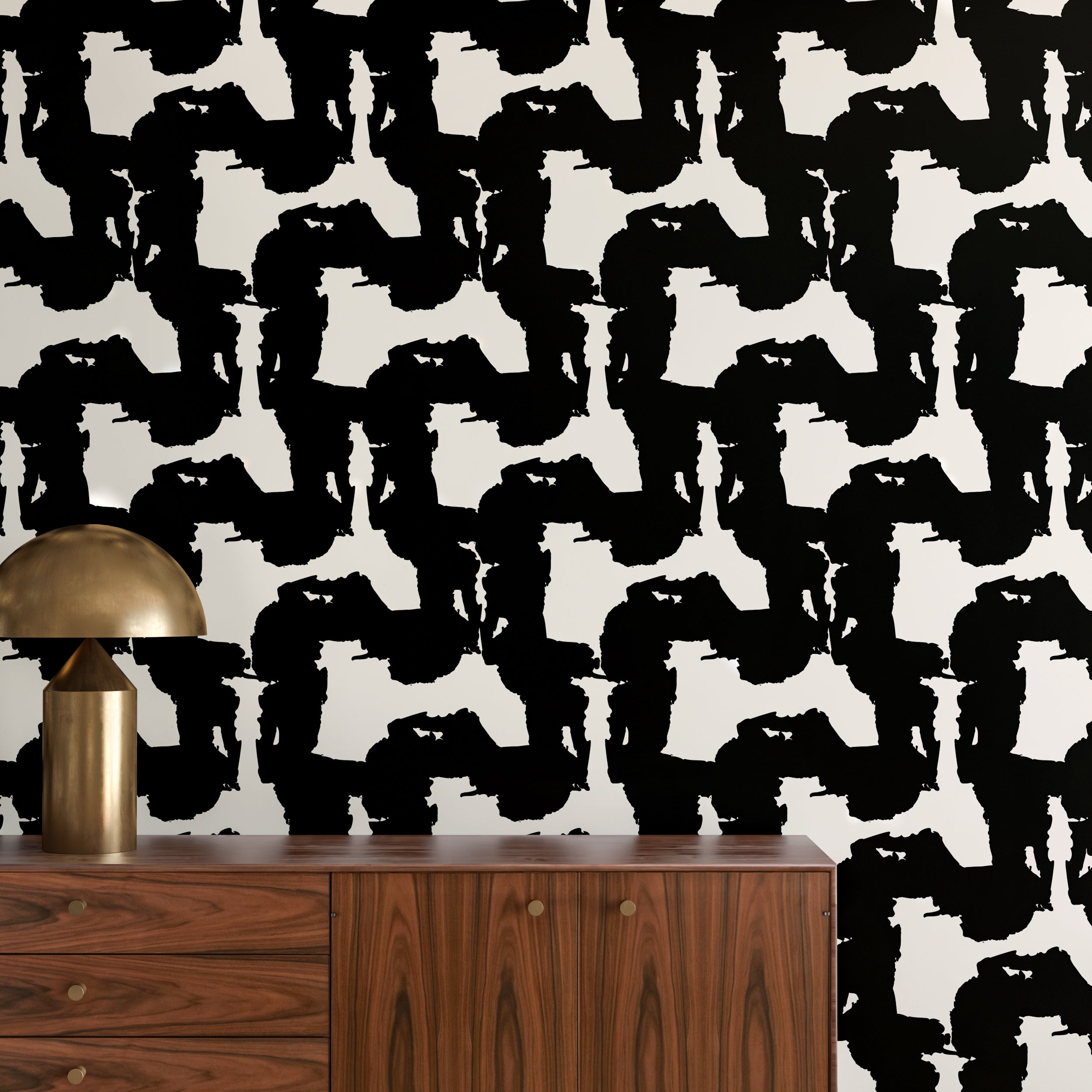 Bond Girl© Wallpaper in Cremé