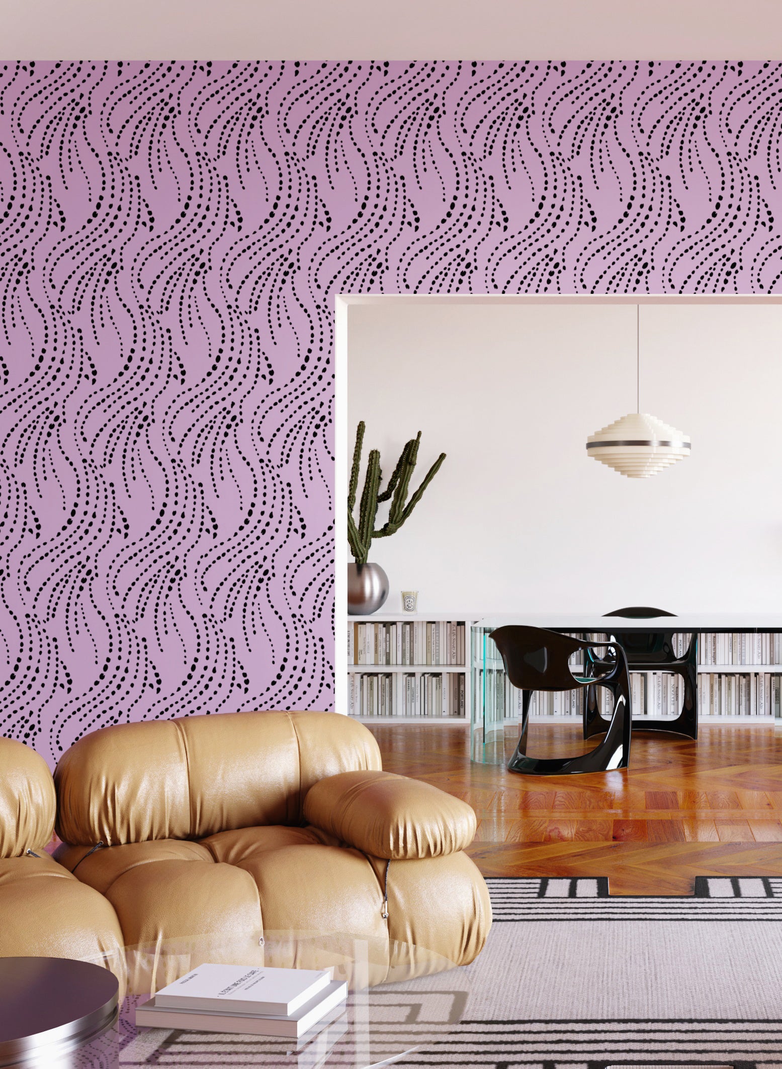 Branding Iron© Wallpaper in Purple + Black