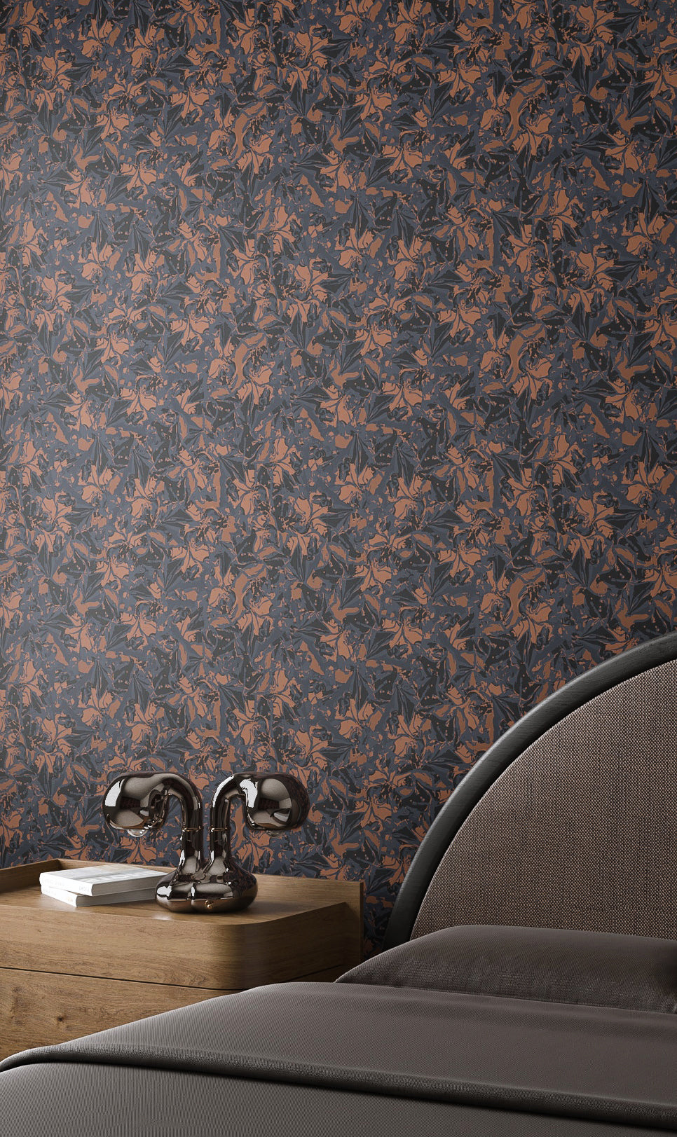 Iris© Wallpaper in Caviar