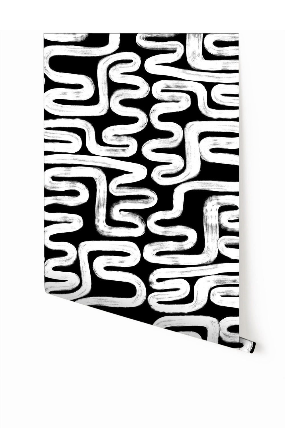 Azteca© Wallpaper in Charcoal black