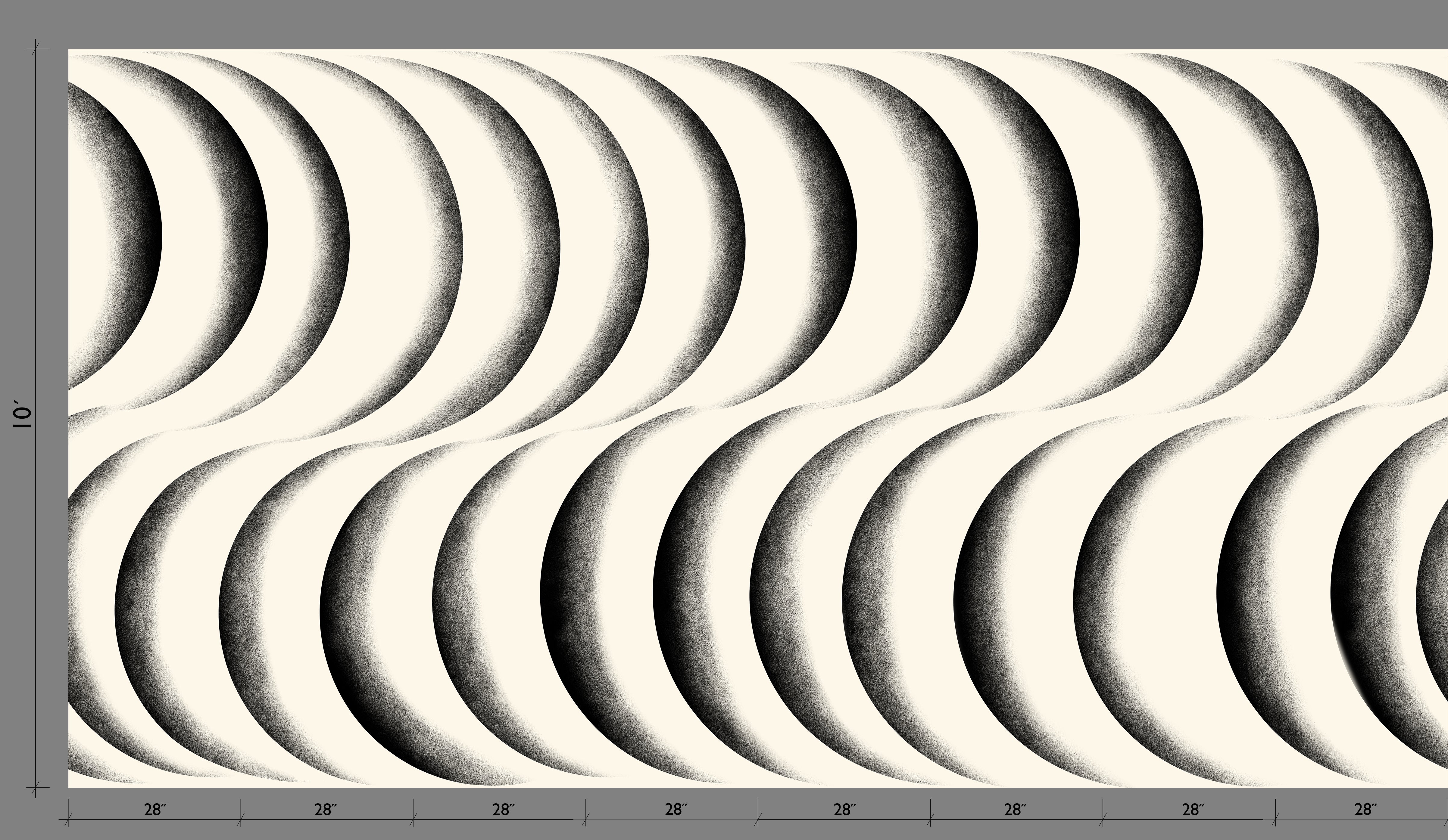 Coque© Wallpaper in Black + Cremé