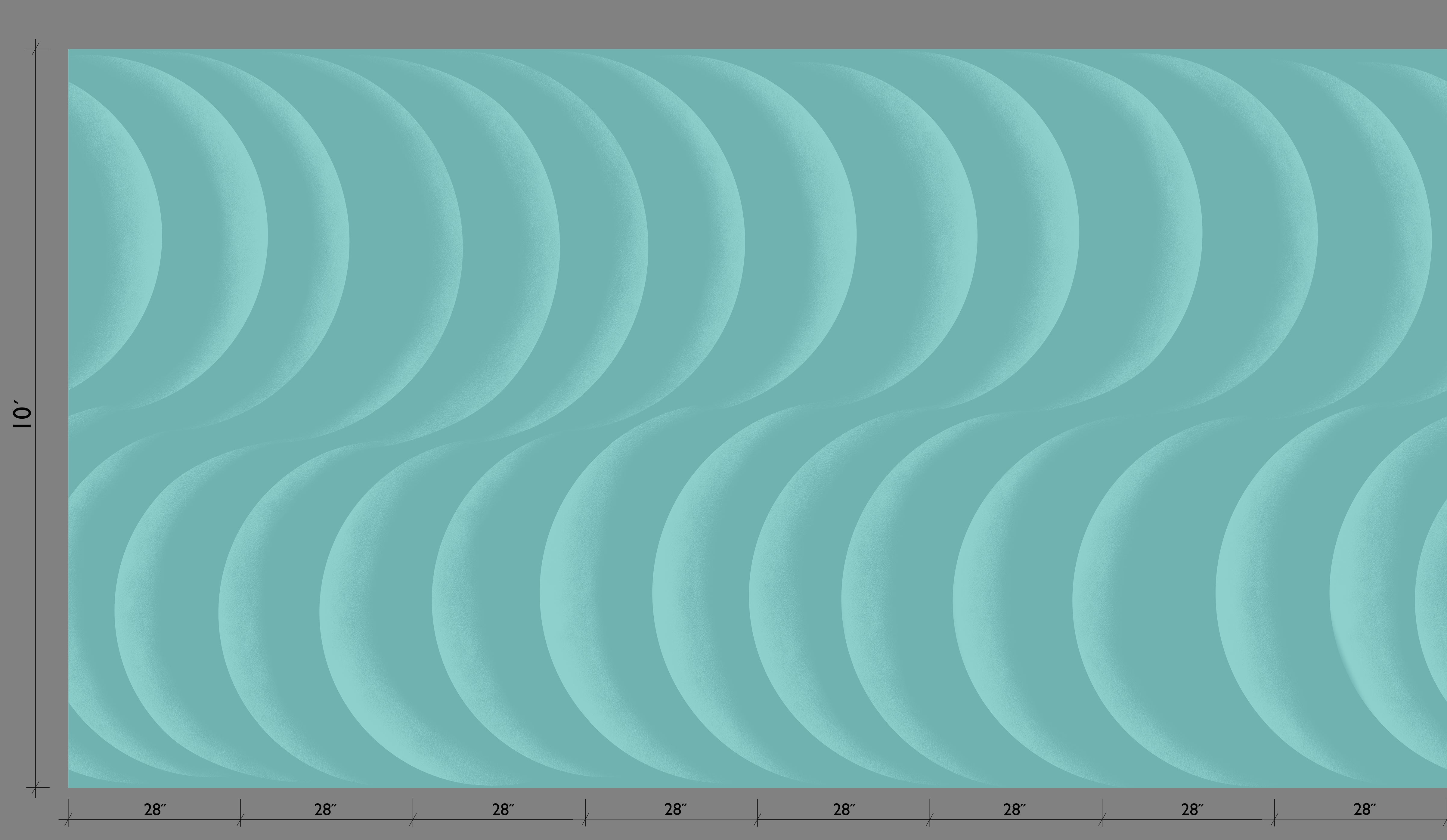 Coque© Wallpaper in Blue Lagoon