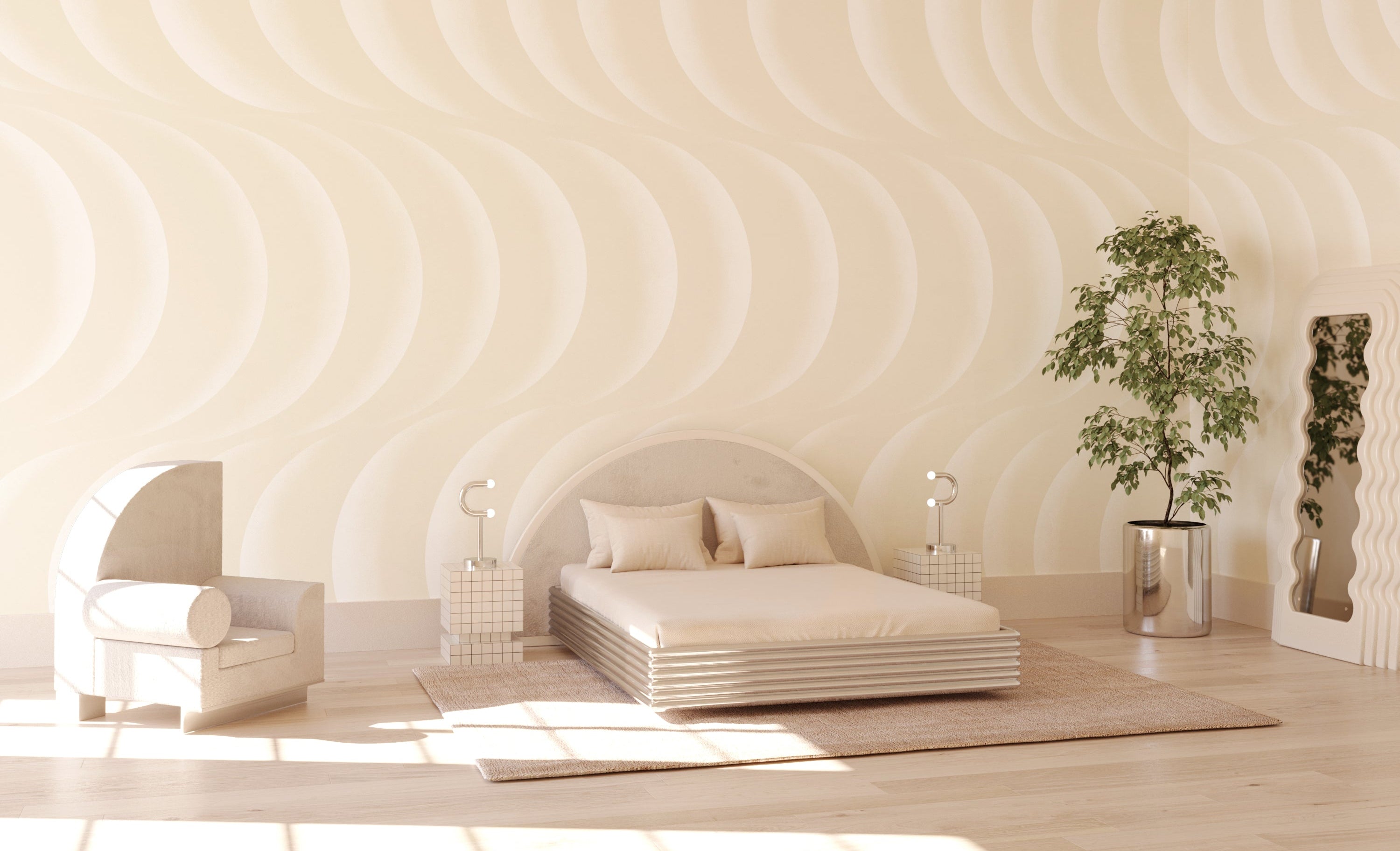 Coque© Wallpaper in Cremé