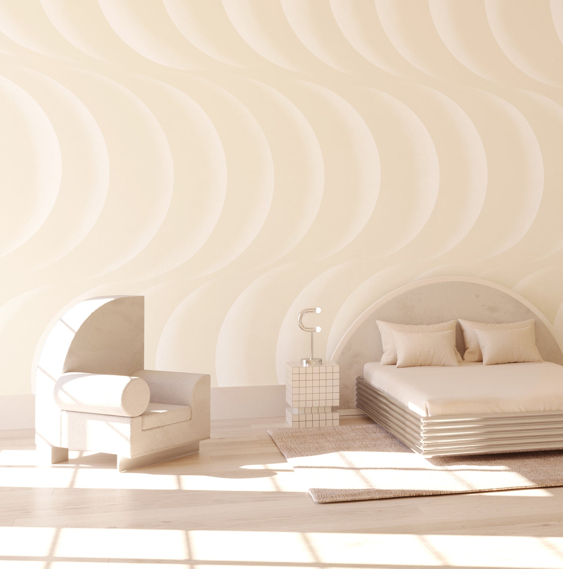 Coque© Wallpaper in Cremé