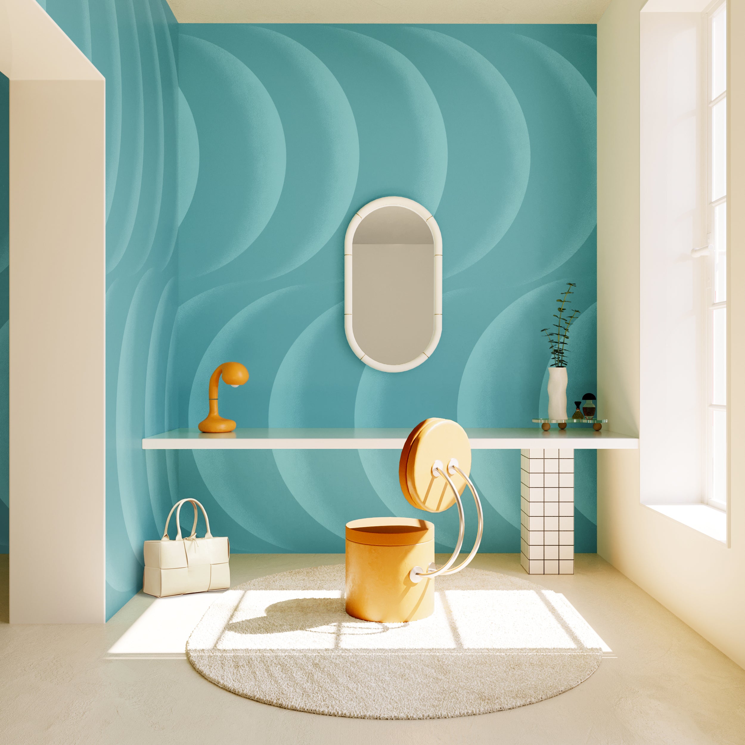 Coque© Wallpaper in Blue Lagoon