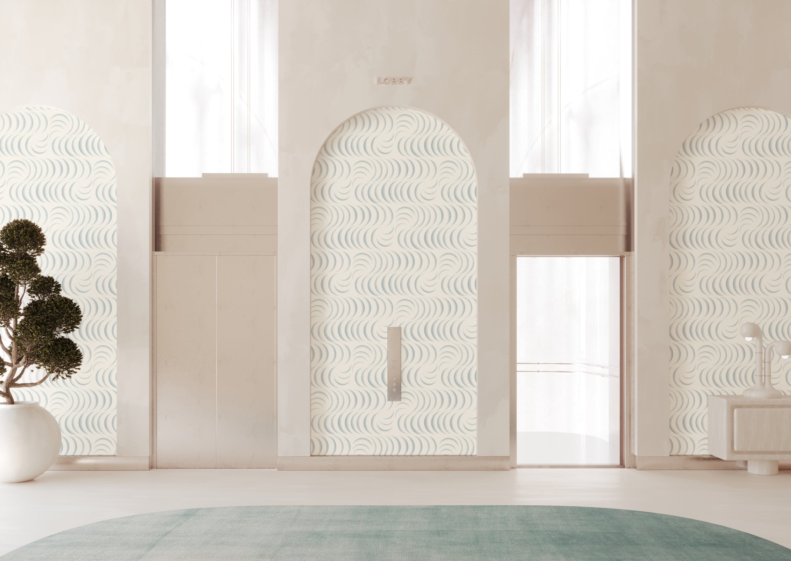 Petite Coque© Wallpaper in Ice