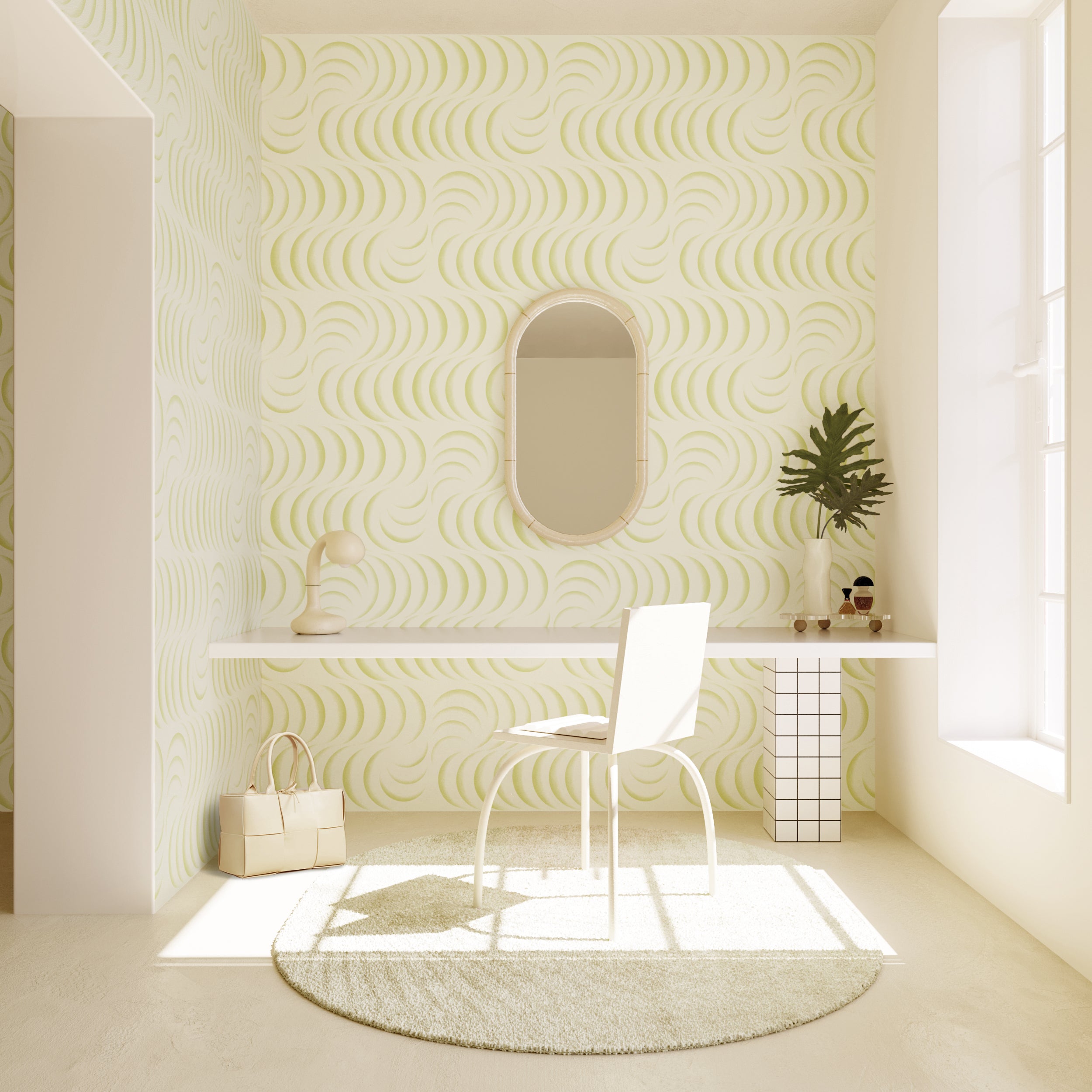 Petite Coque© Wallpaper in Kiwi