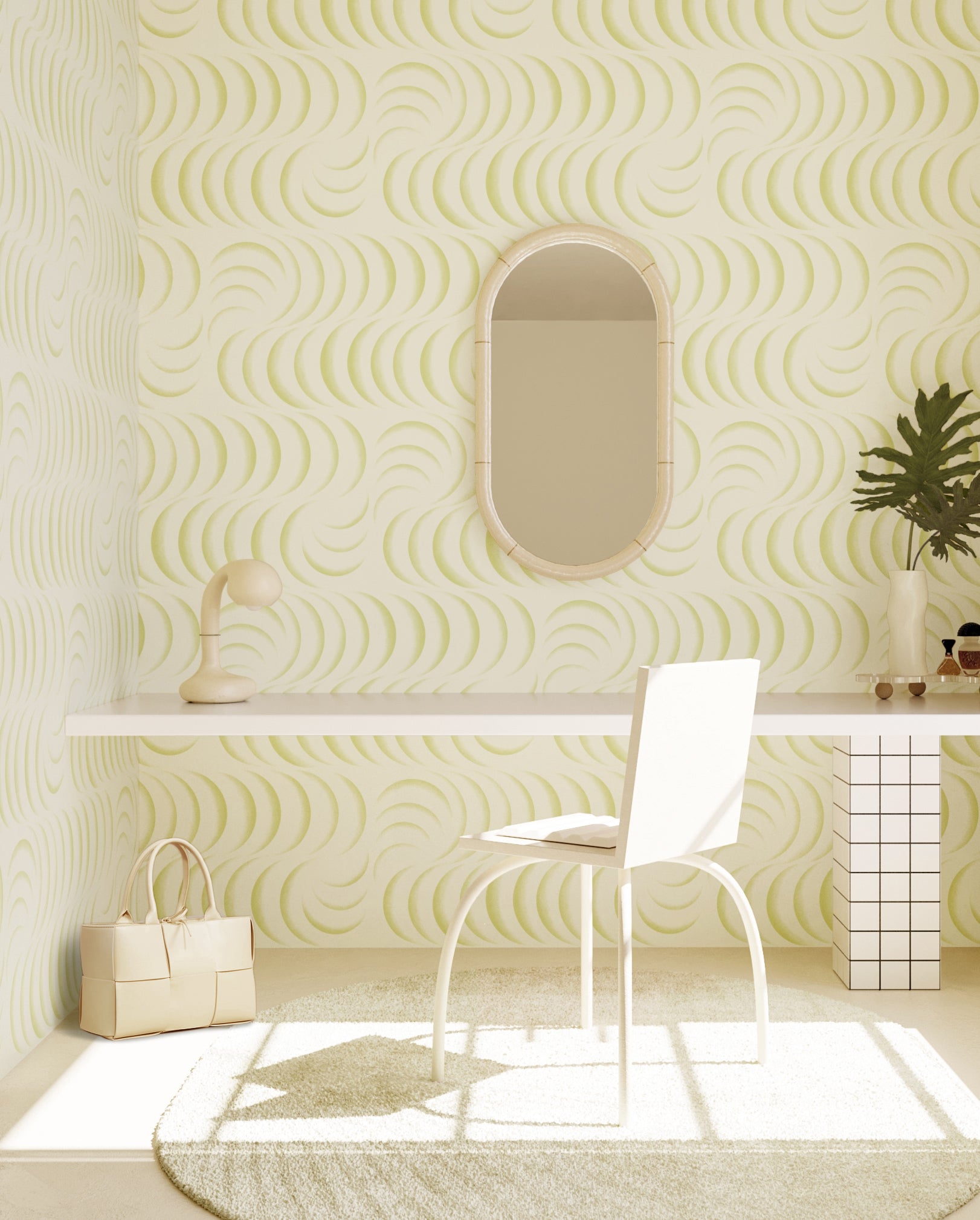 Petite Coque© Wallpaper in Kiwi