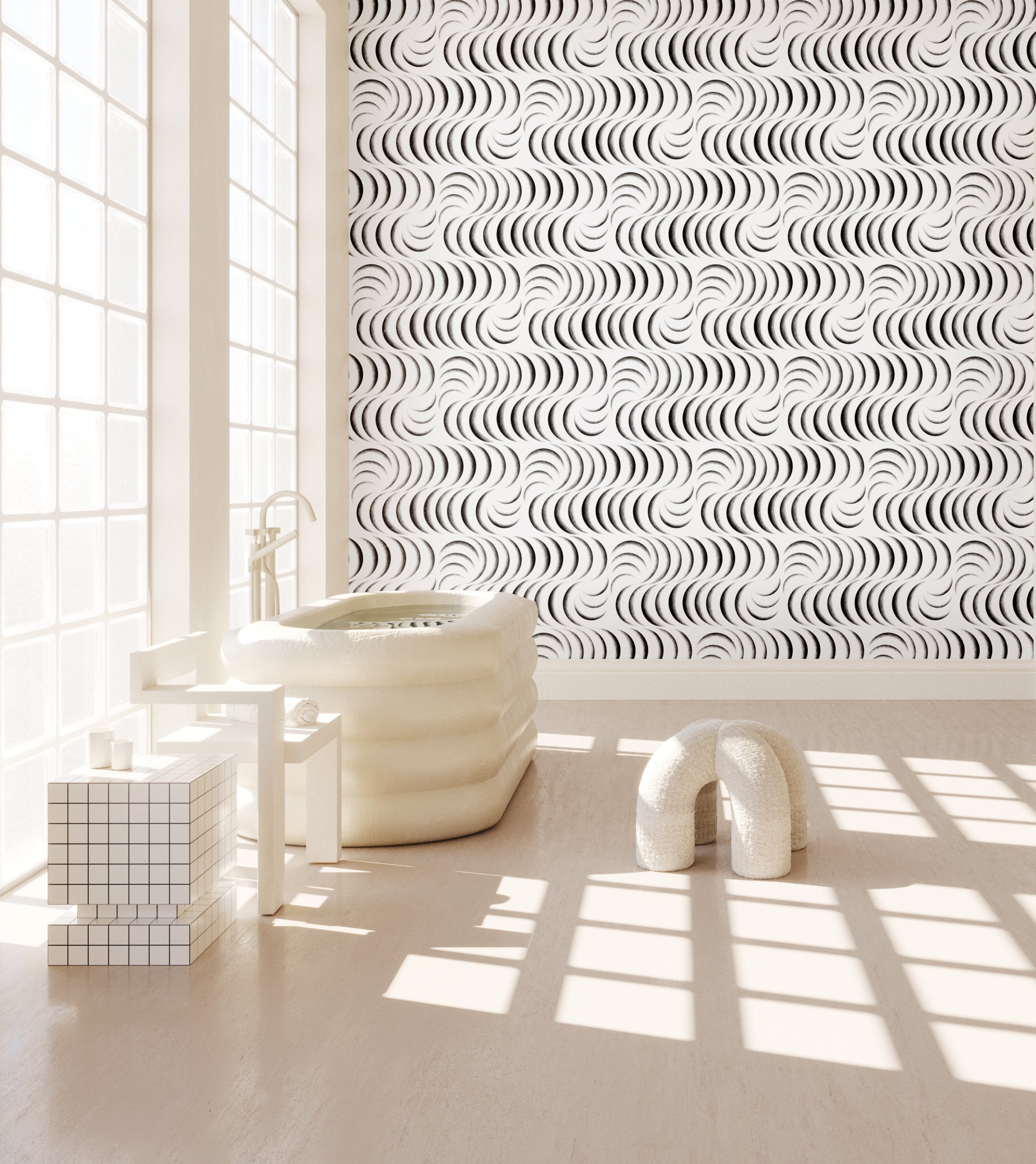 Petite Coque© Wallpaper in Black + White