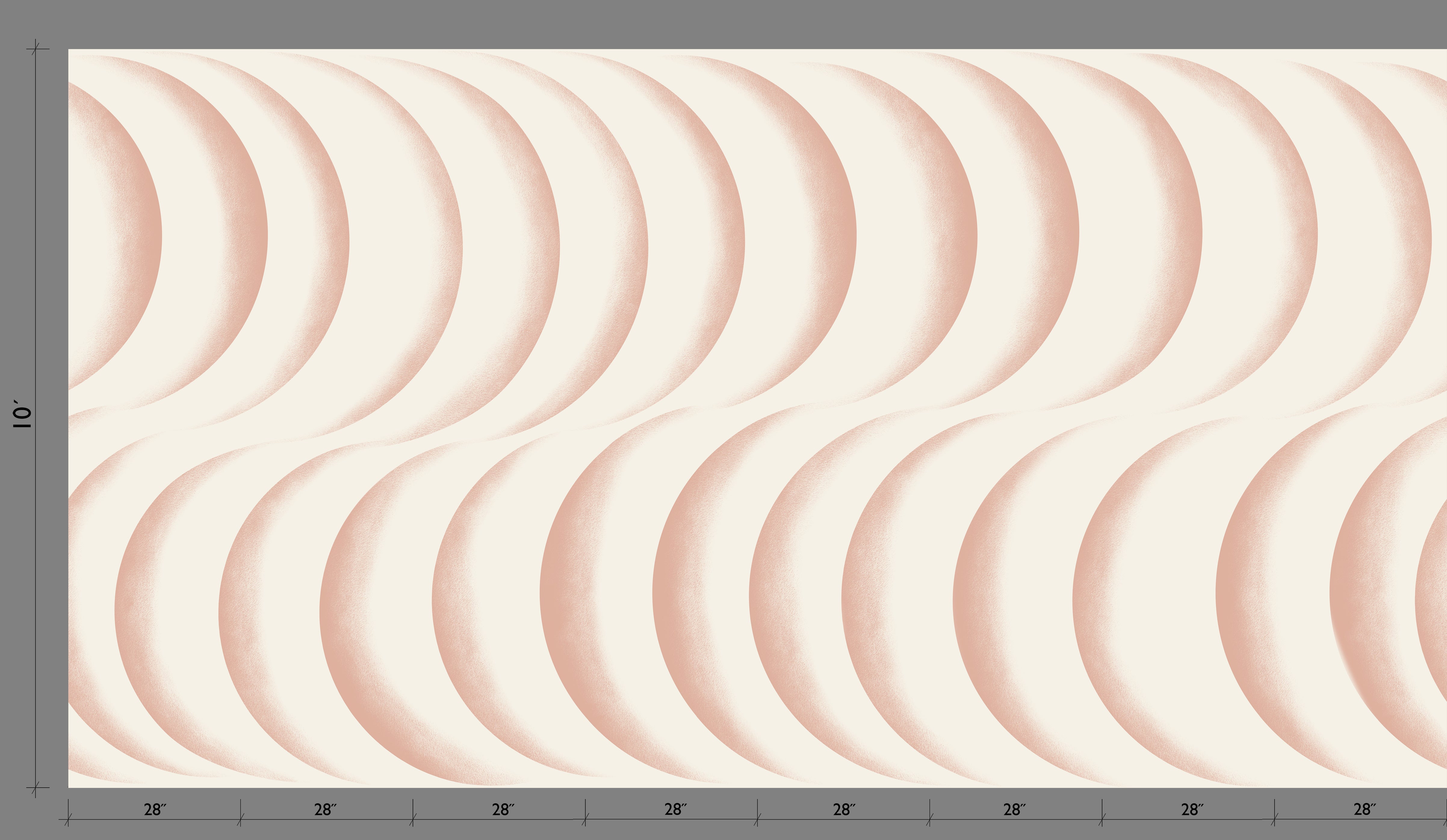 Coque© Wallpaper in Strawberry Kiss + Cremé