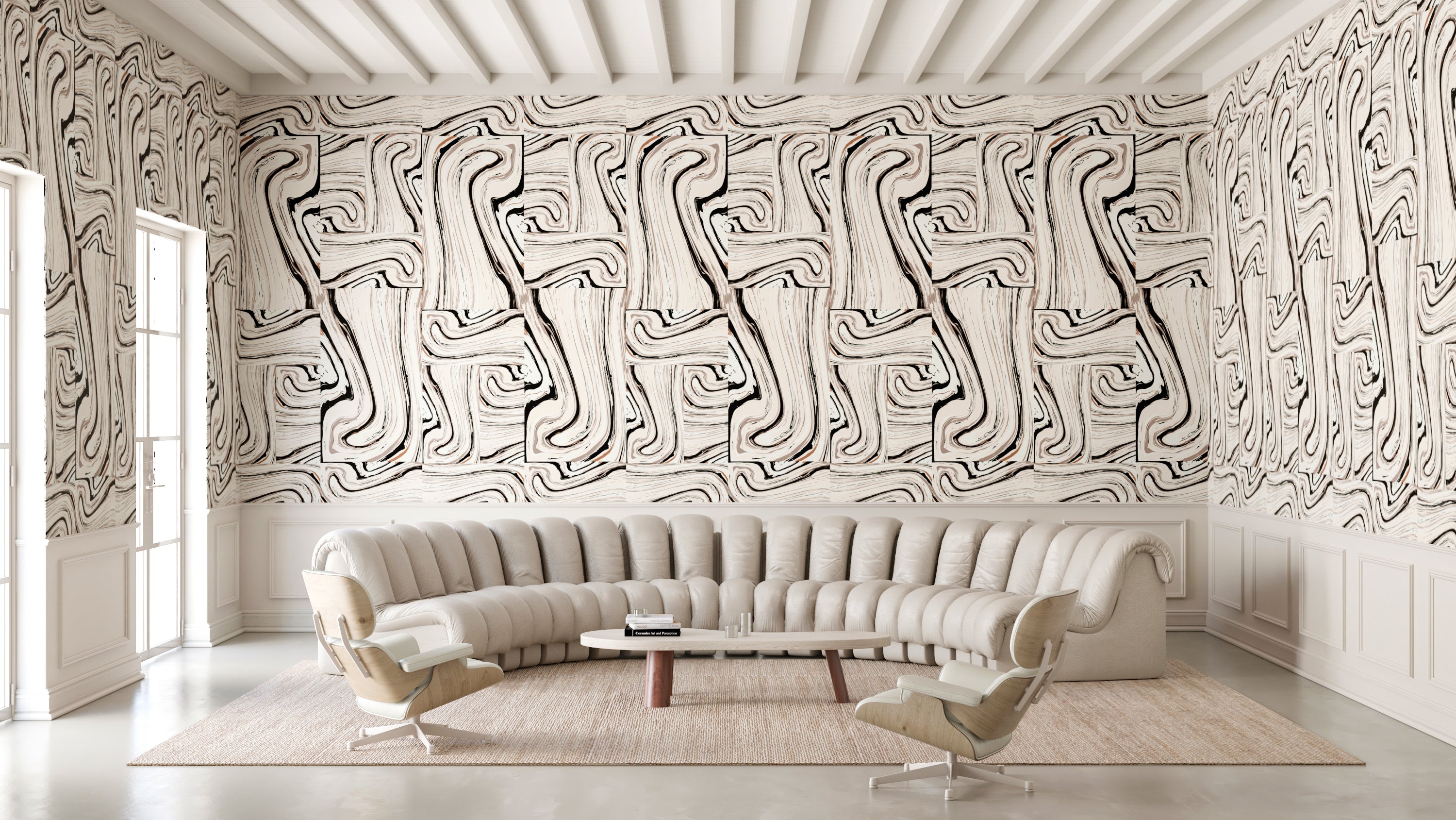 Crystalline© Wallpaper in Black