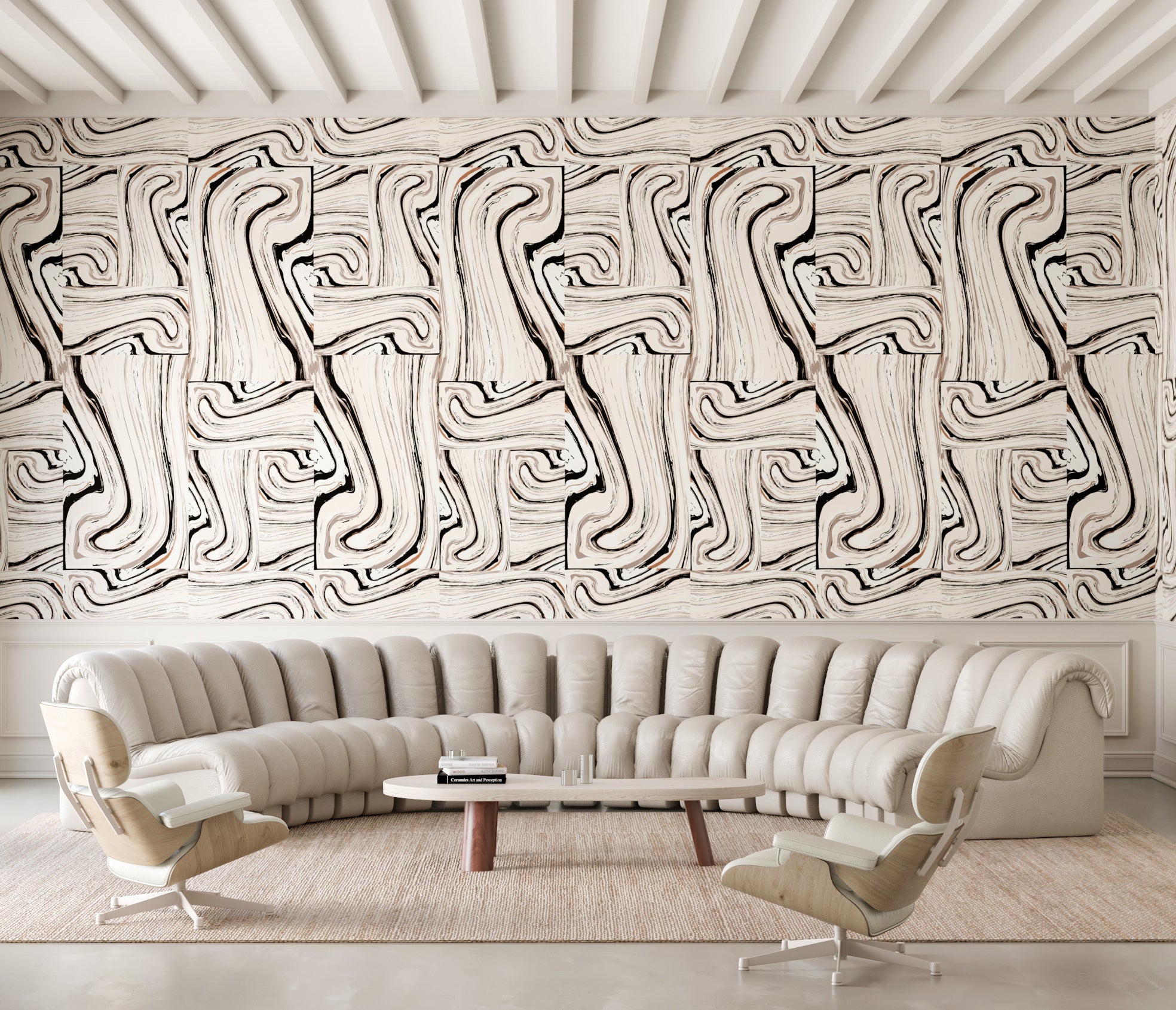 Crystalline© Wallpaper in Black