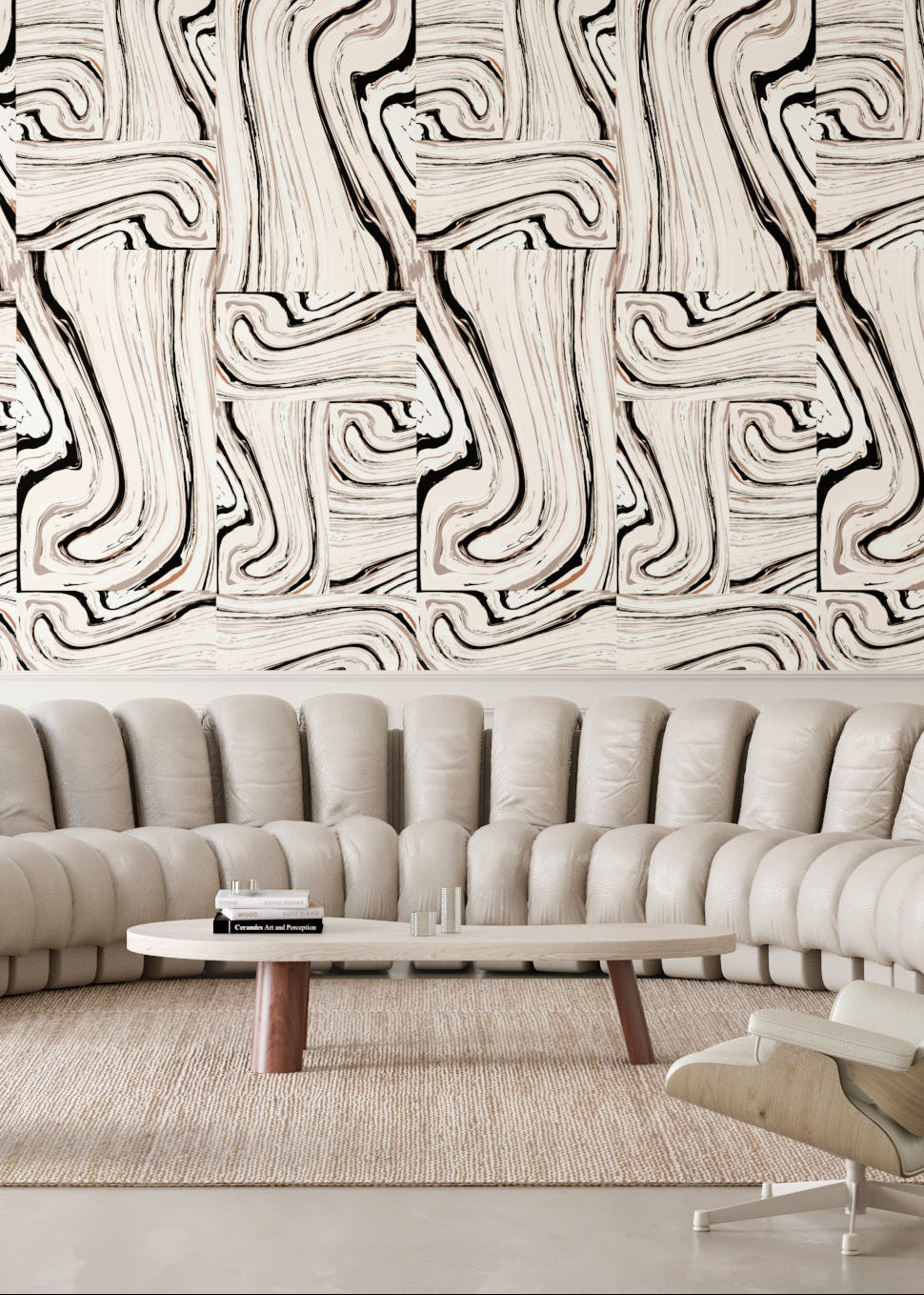 Crystalline© Wallpaper in Black