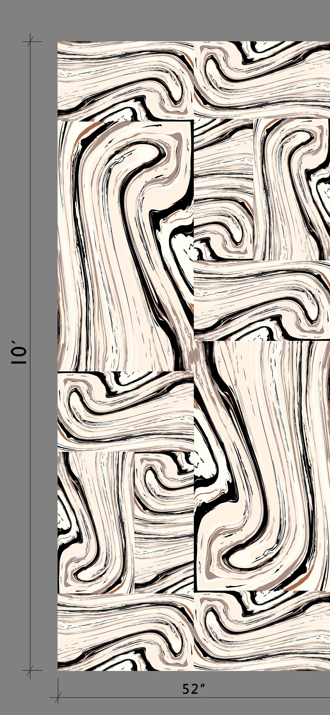 Crystalline© Wallpaper in Black