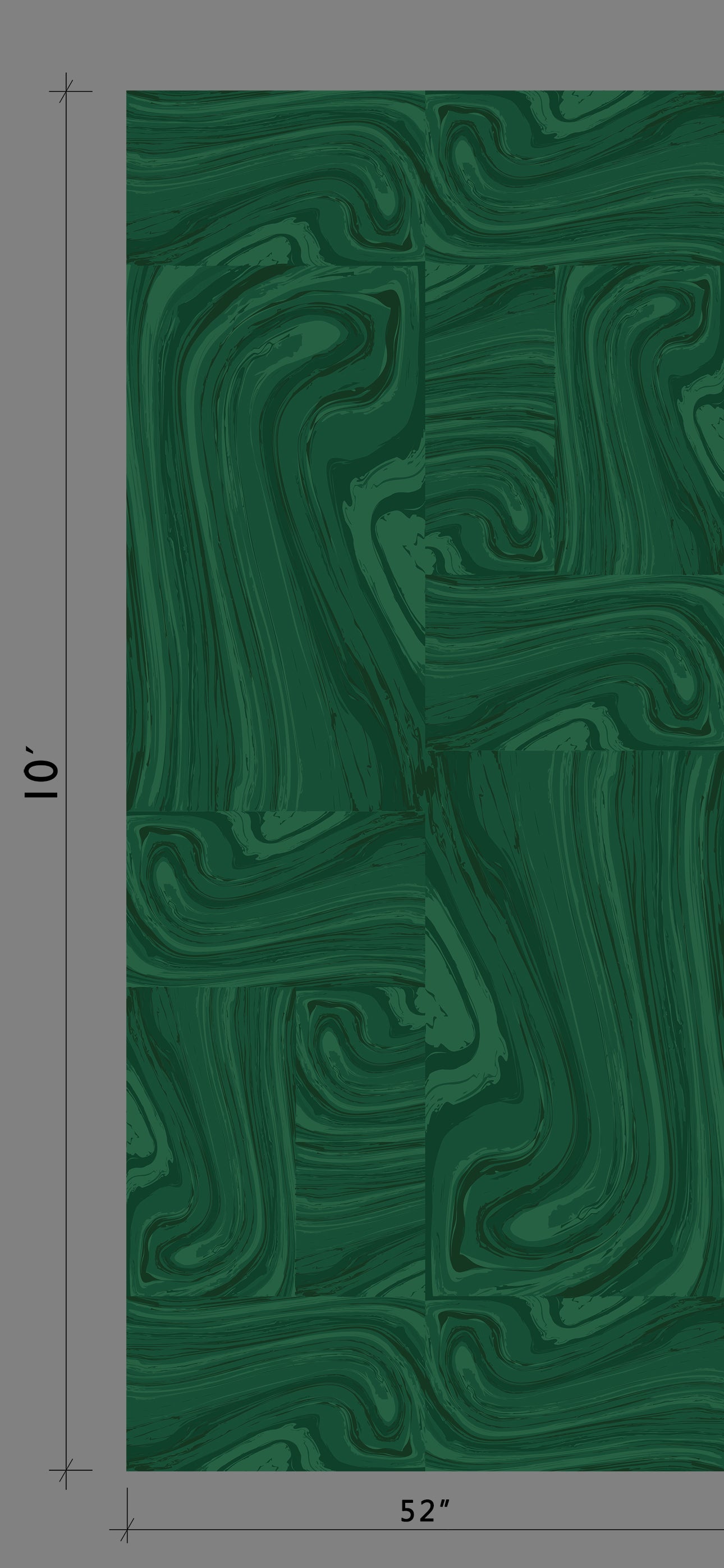 Crystalline© Wallpaper in Green