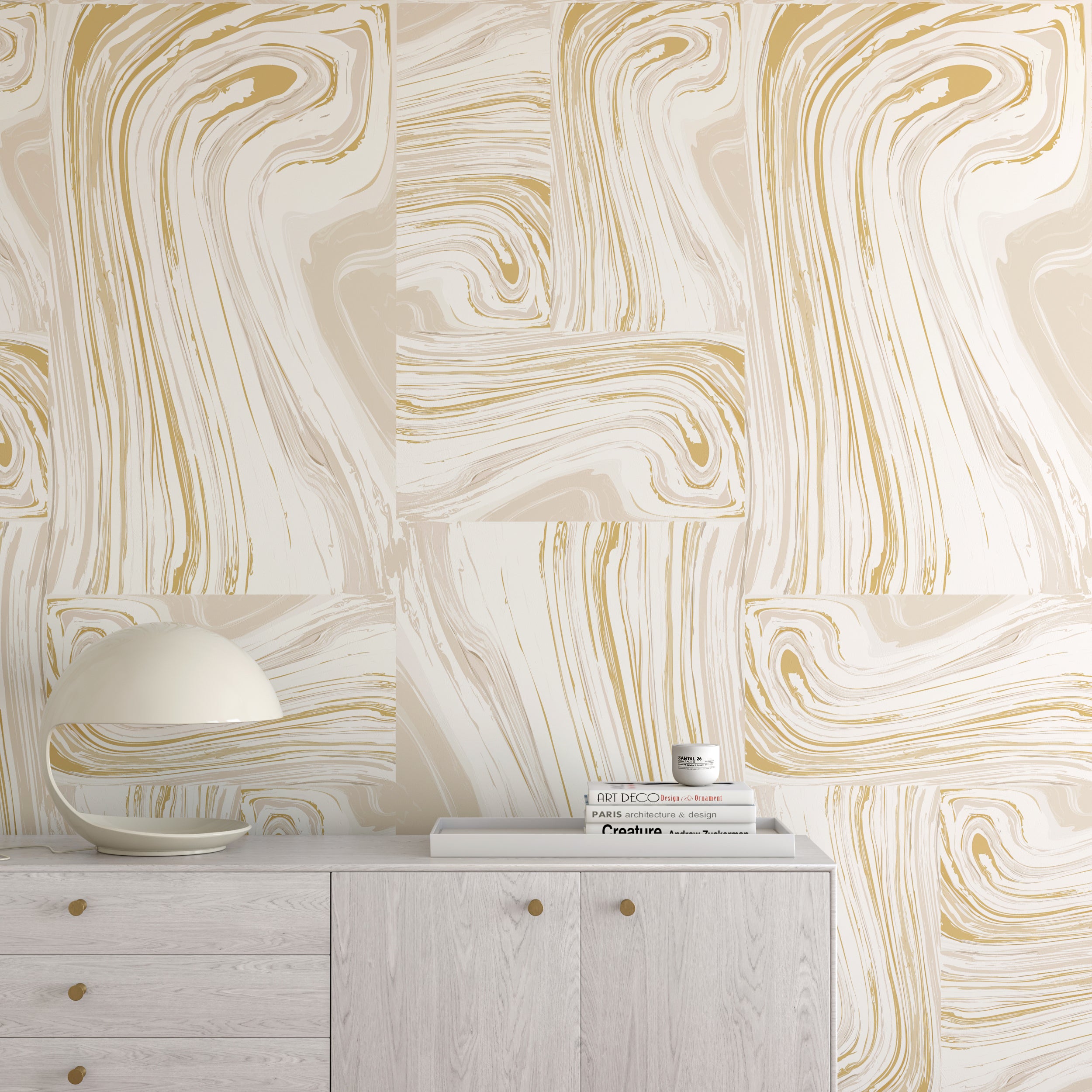 Crystalline© Wallpaper in Sand