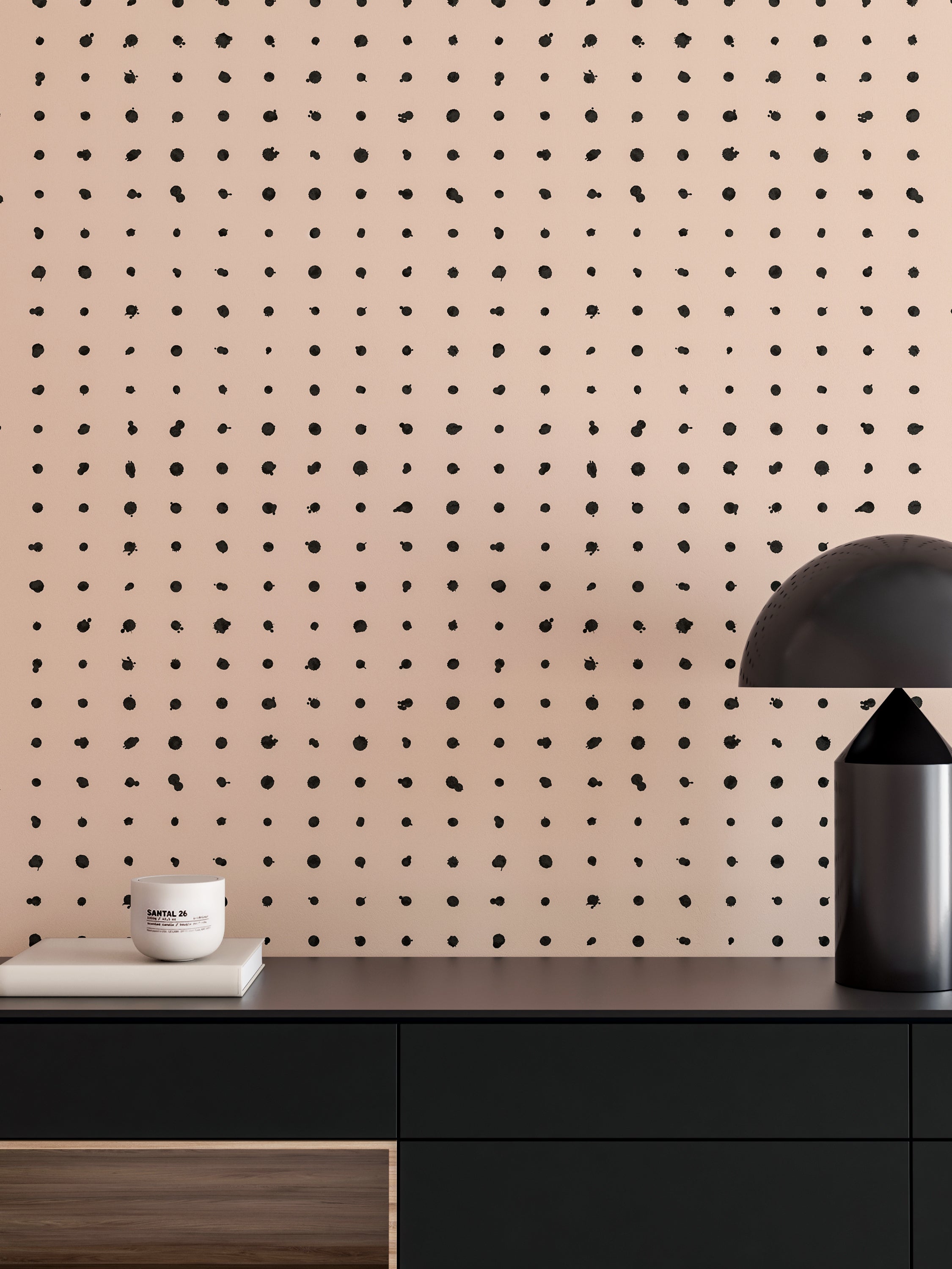 Dotted Line© Wallpaper in Nude