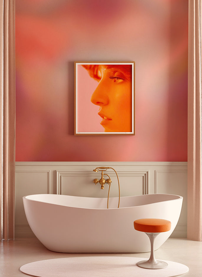 Electricity© Mural Wallpaper in Groovy Pink