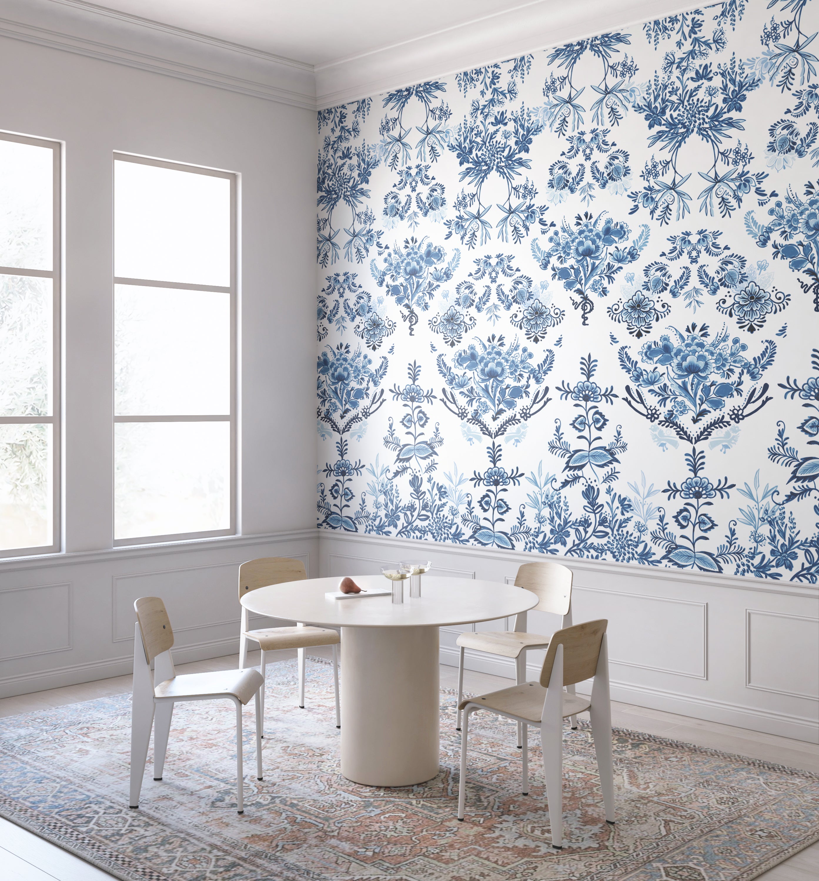 Delft© Mural Wallpaper in Blue