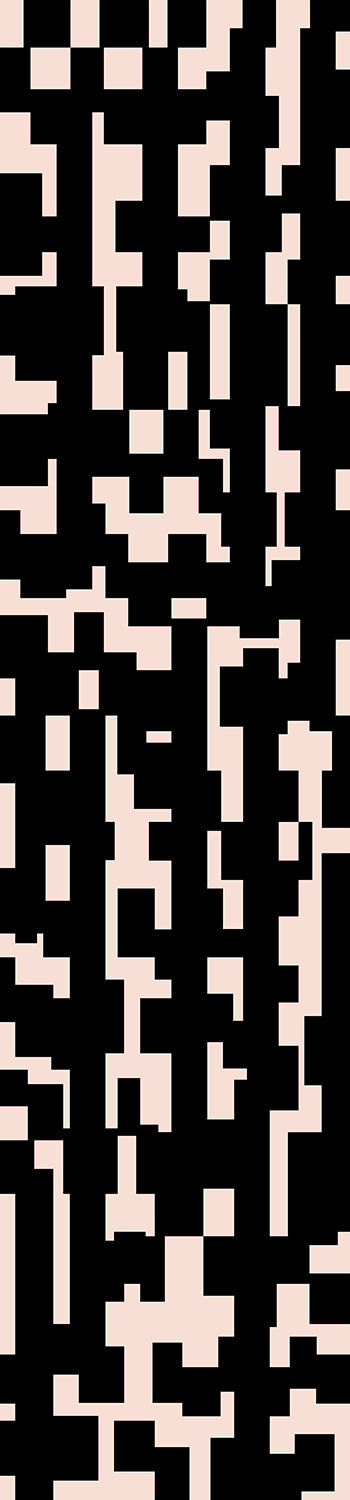drop it MODERN's Mainframe© Wallpaper in Flamingo + Black