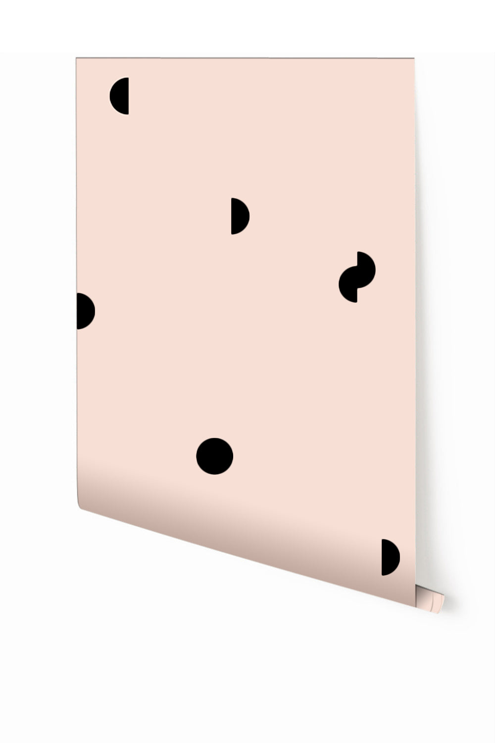 Mezzaluna© Wallpaper in Flamingo + Black