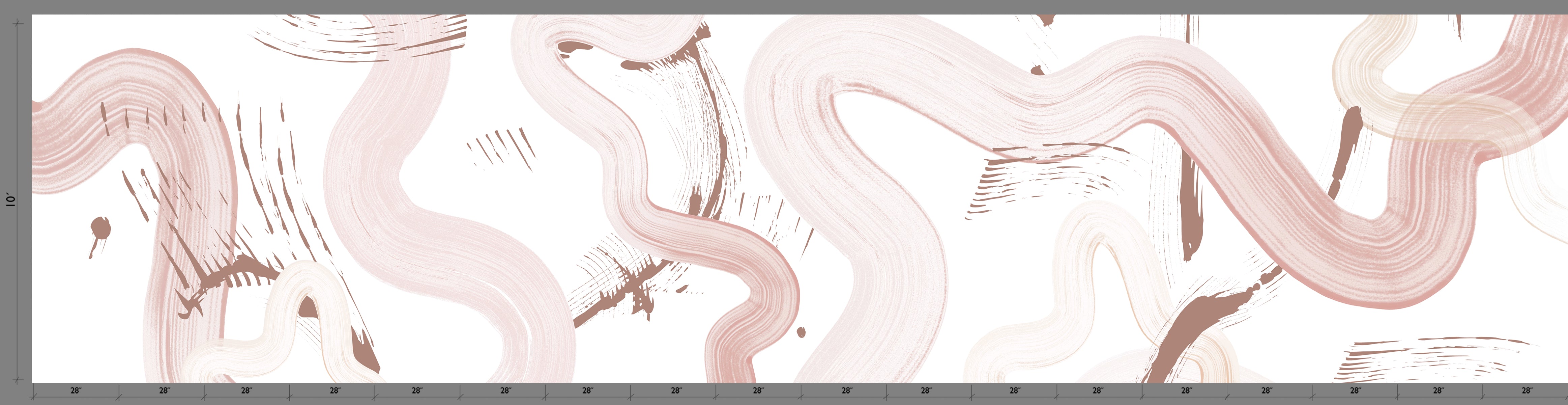 Untamed© Mural Wallpaper in Blush