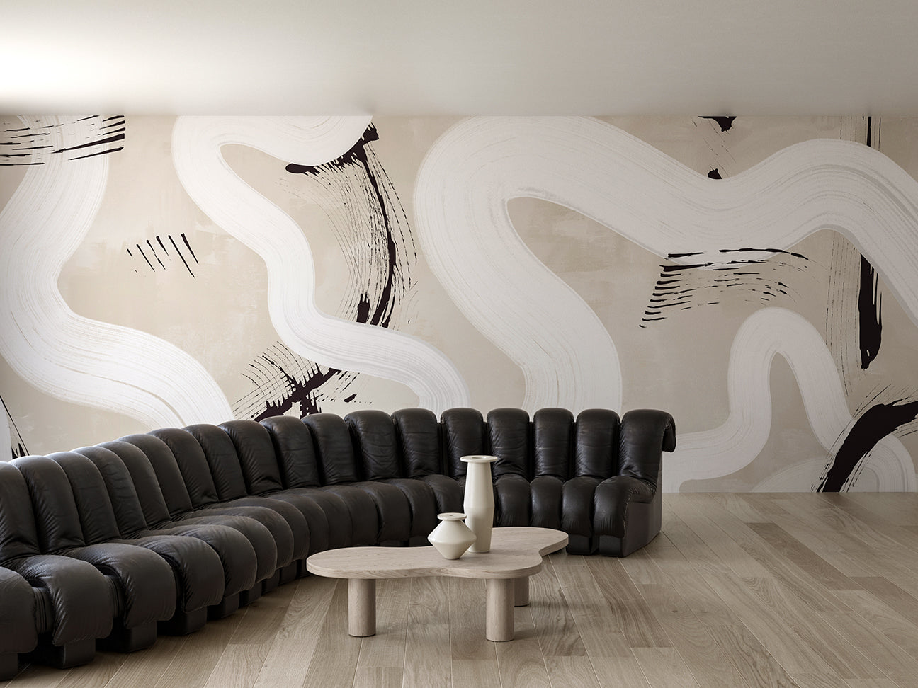 Untamed© Mural Wallpaper in Stone