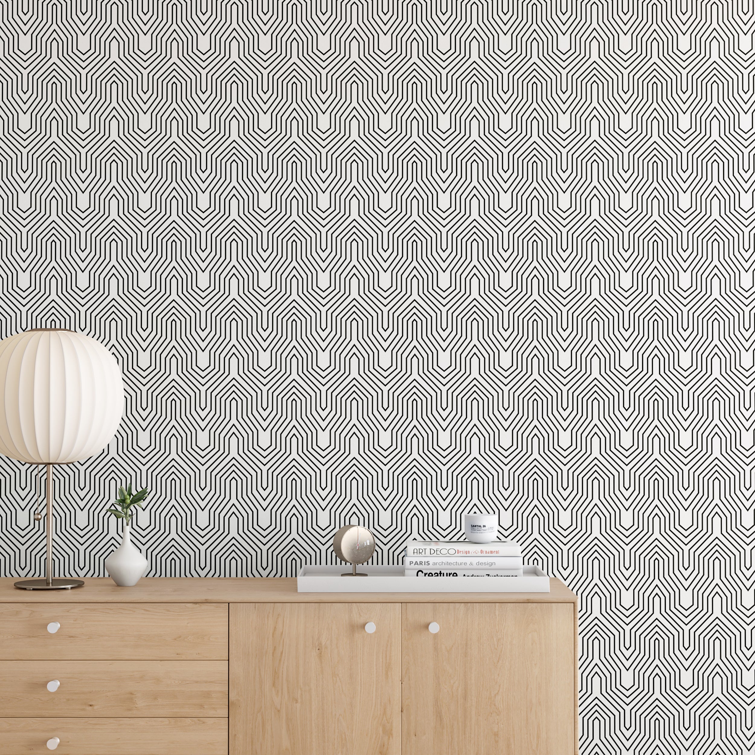 Gatsby© Wallpaper in Black + White