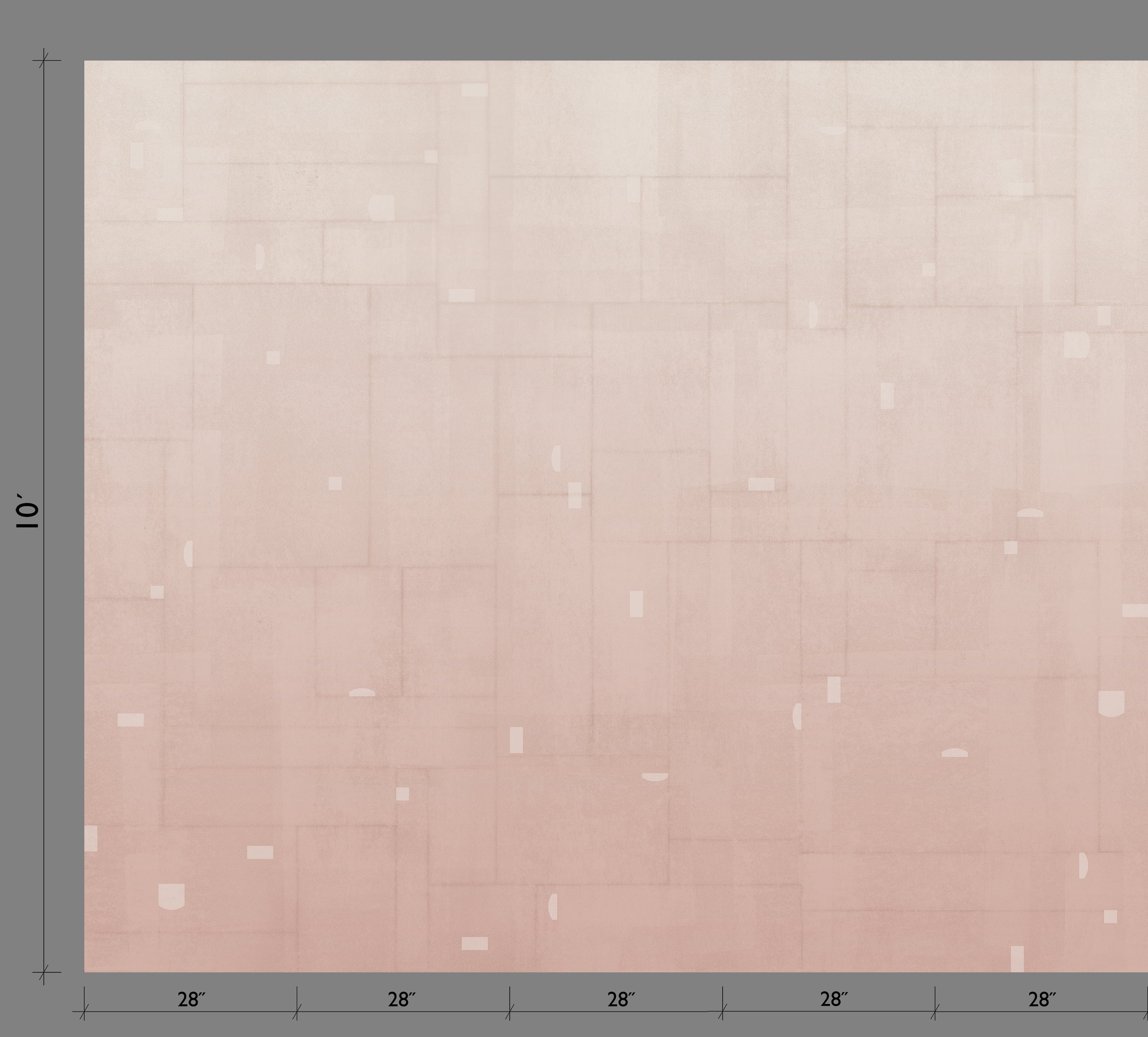 Geometrico© Wallpaper in Seashell