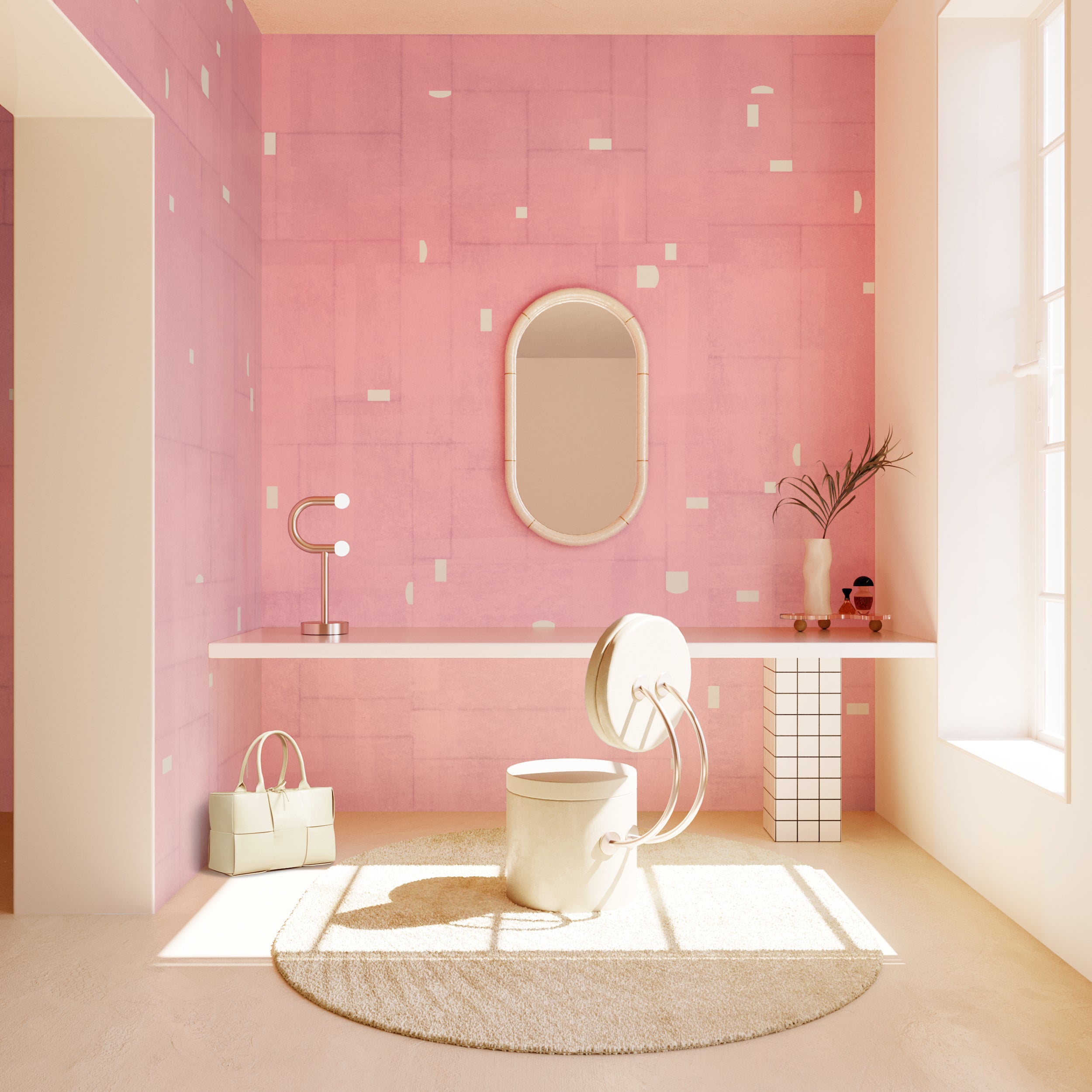 Geometrico© Wallpaper in Abalone