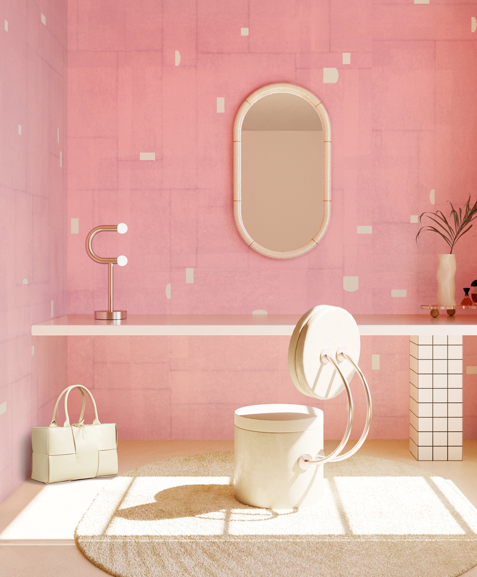 Geometrico© Wallpaper in Abalone