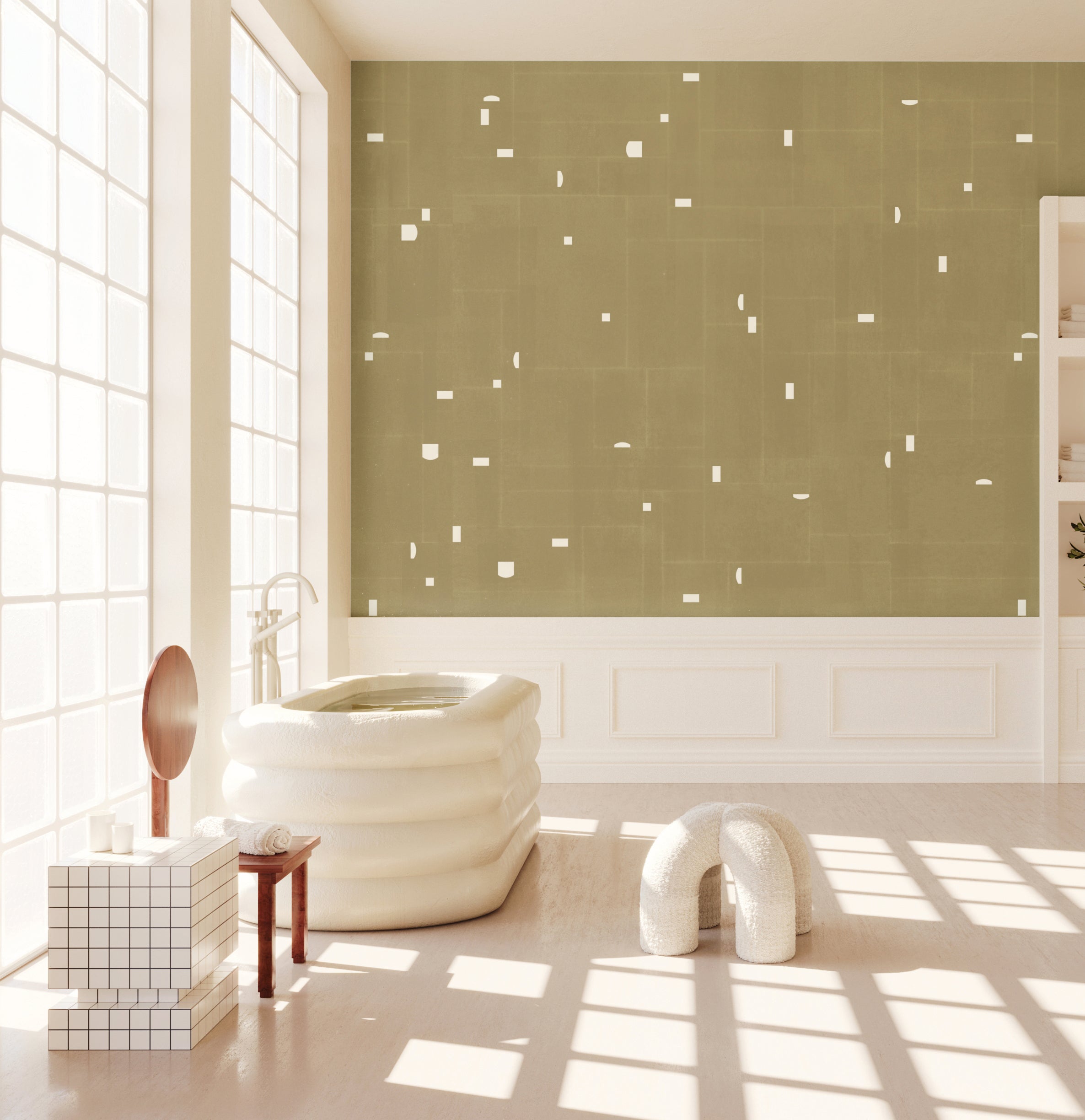 Geometrico© Wallpaper in Turtle