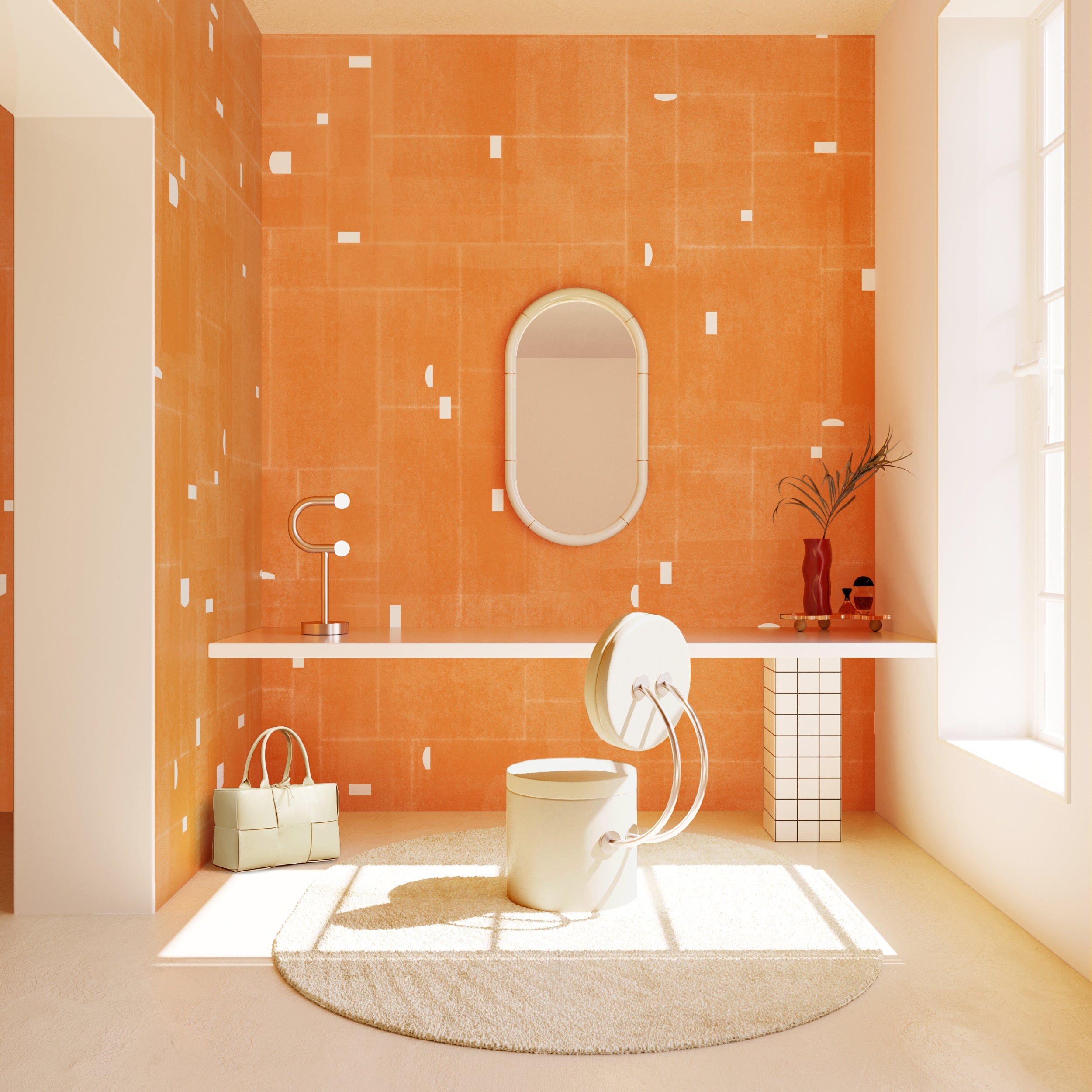 Geometrico© Wallpaper in Crush