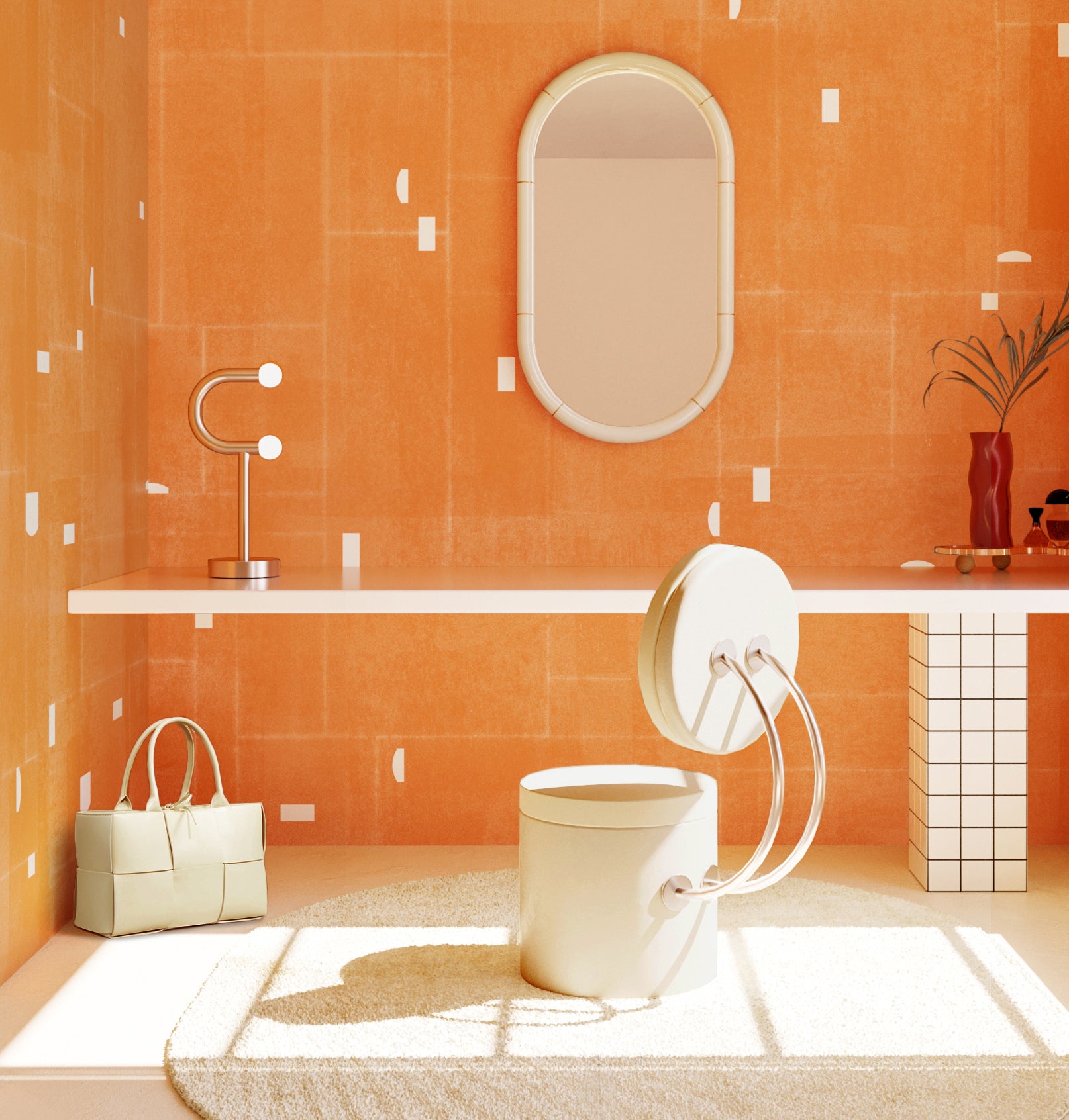 Geometrico© Wallpaper in Crush