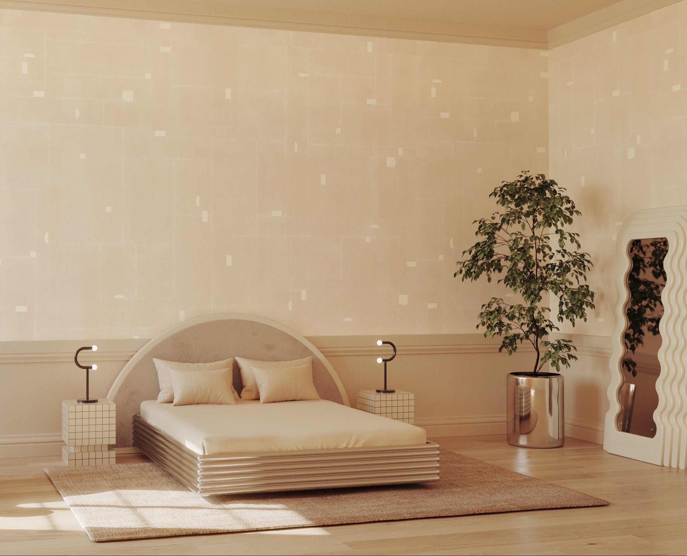 Geometrico© Wallpaper in Plaster