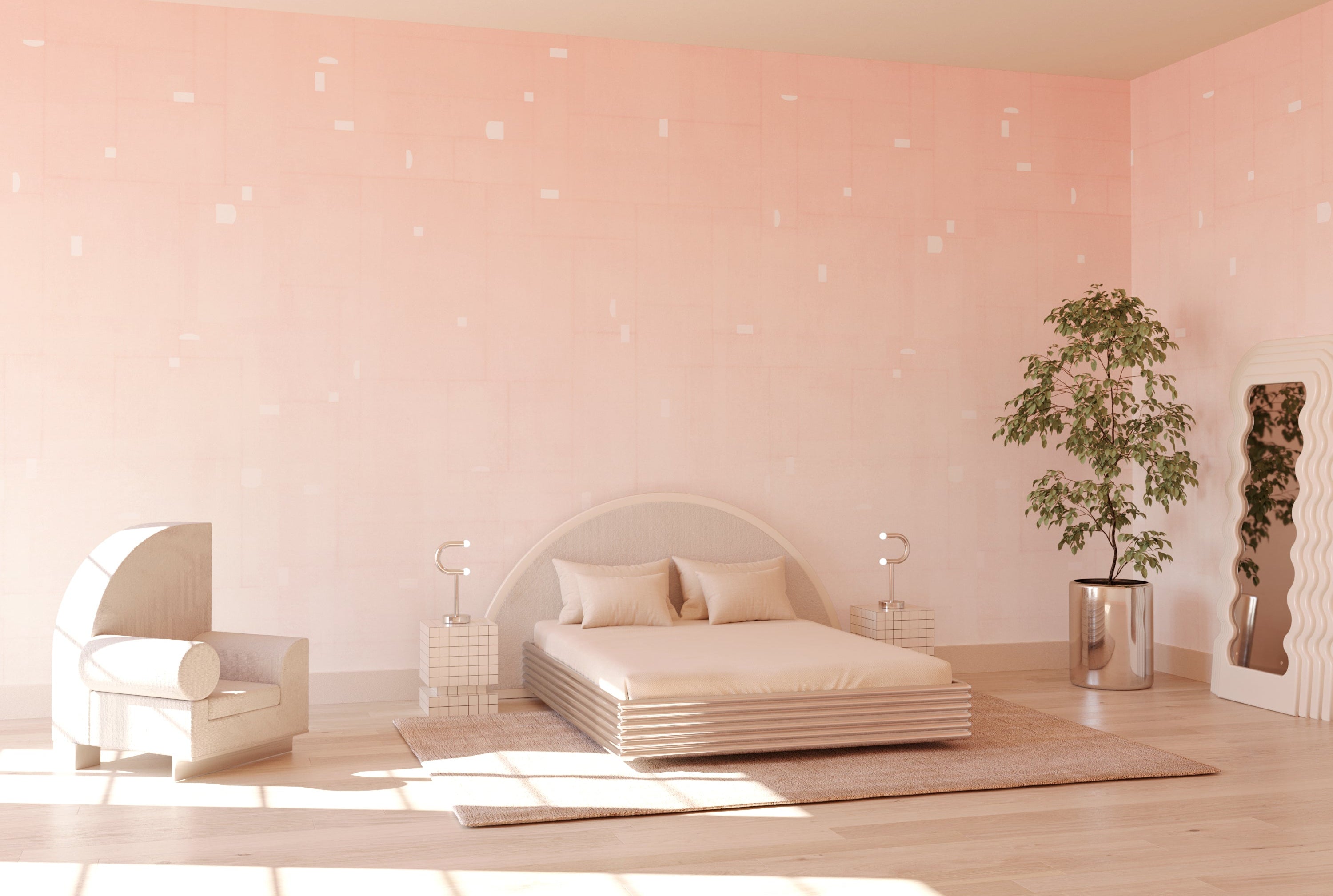 Geometrico© Wallpaper in Sweet Tart