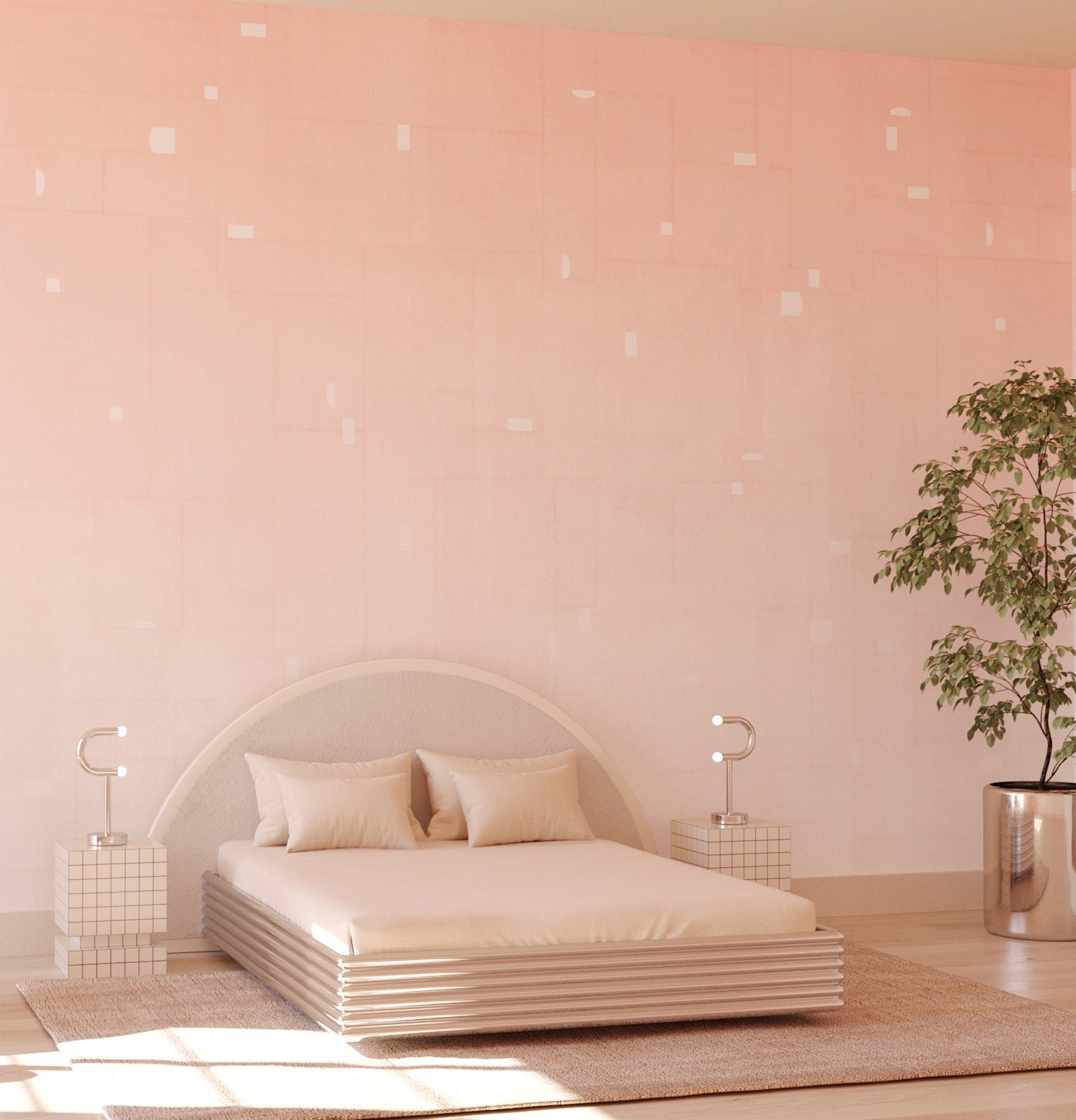 Geometrico© Wallpaper in Sweet Tart