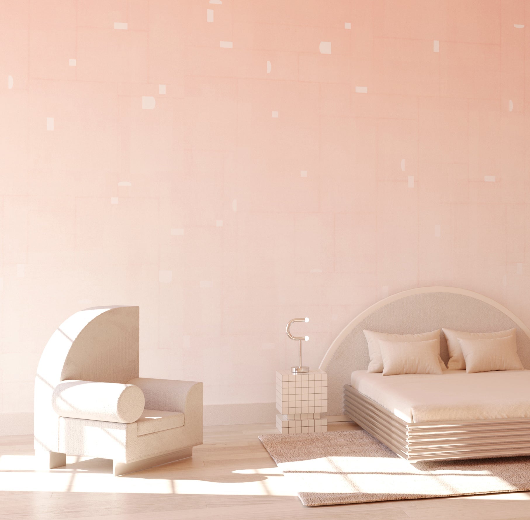 Geometrico© Wallpaper in Sweet Tart