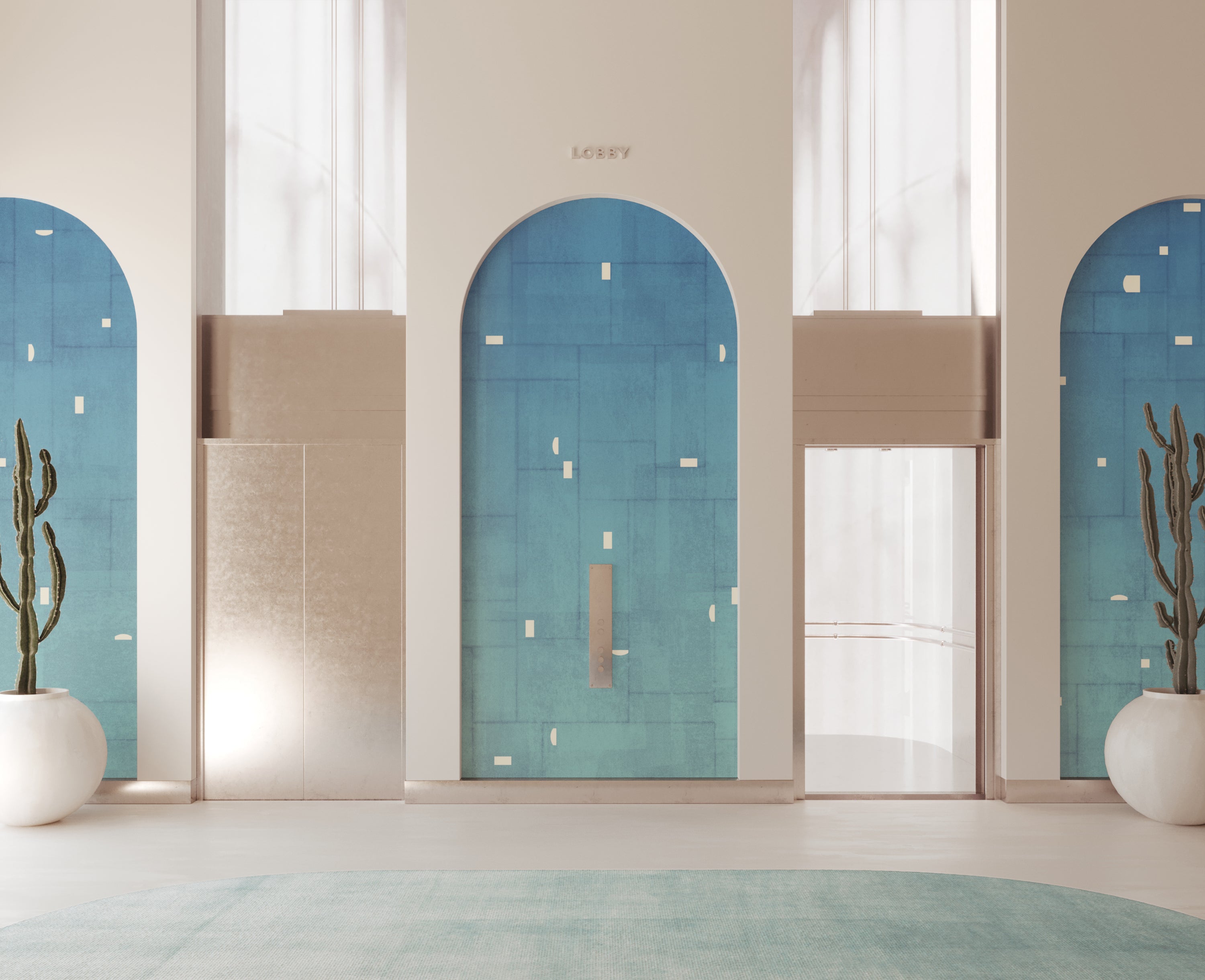 Geometrico© Wallpaper in Waterfall