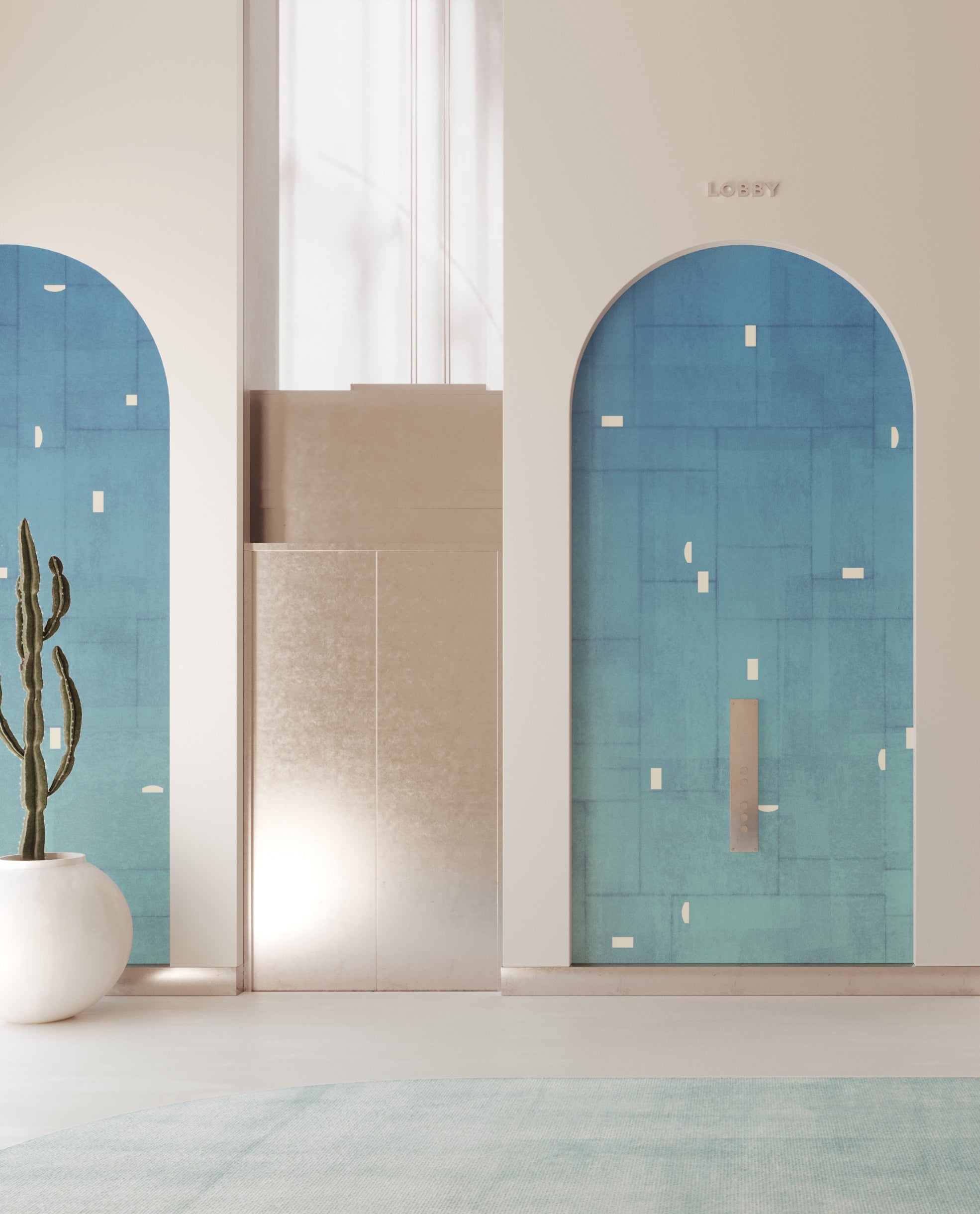 Geometrico© Wallpaper in Waterfall