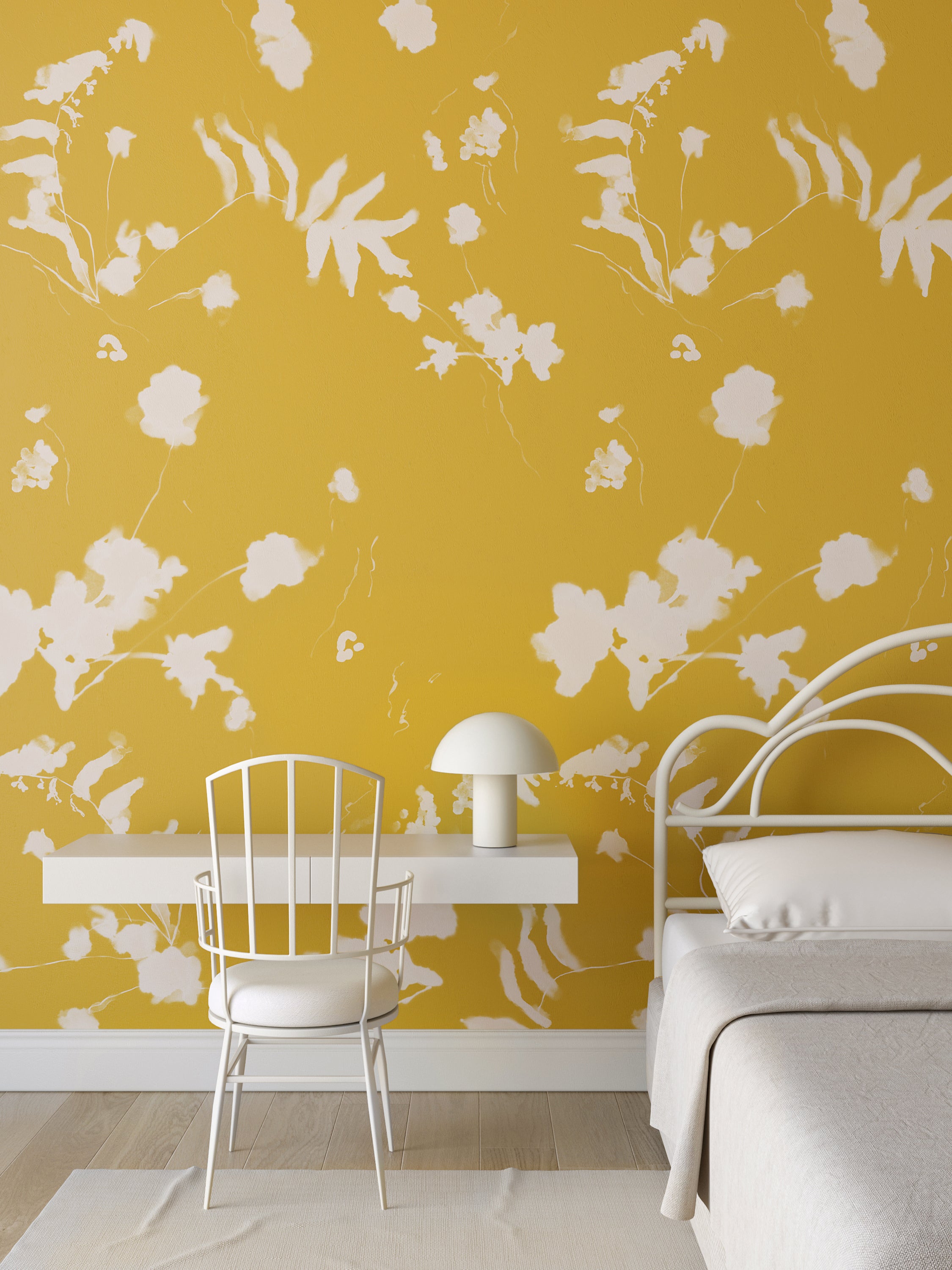 Greenhouse© Wallpaper in Mustard