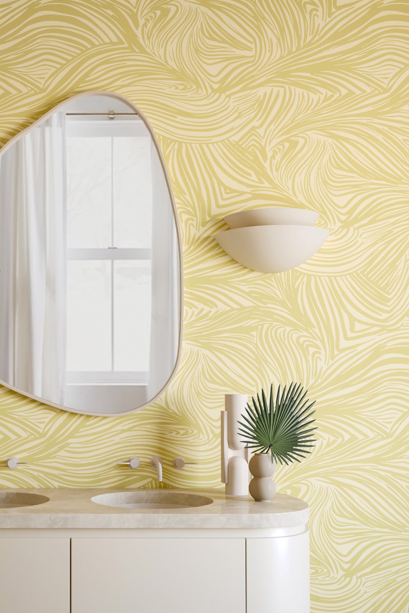 Hay Bale© Wallpaper in Daffodil