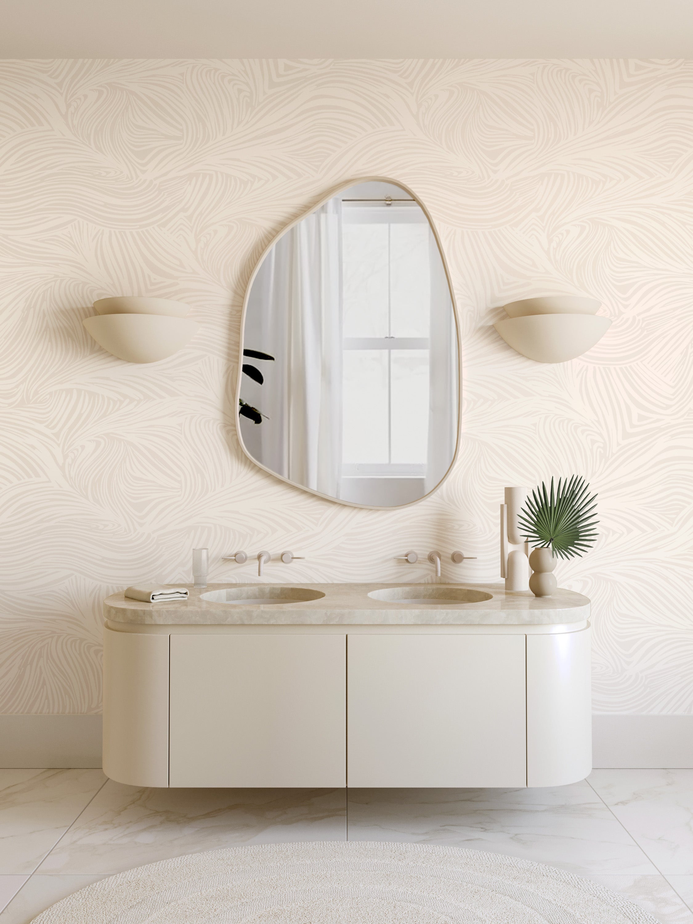 Hay Bale© Wallpaper in Milk